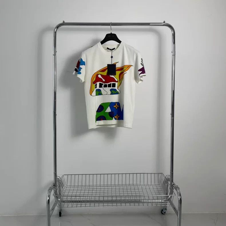 Louis Vuitton Cartoon Print Short Sleeve
