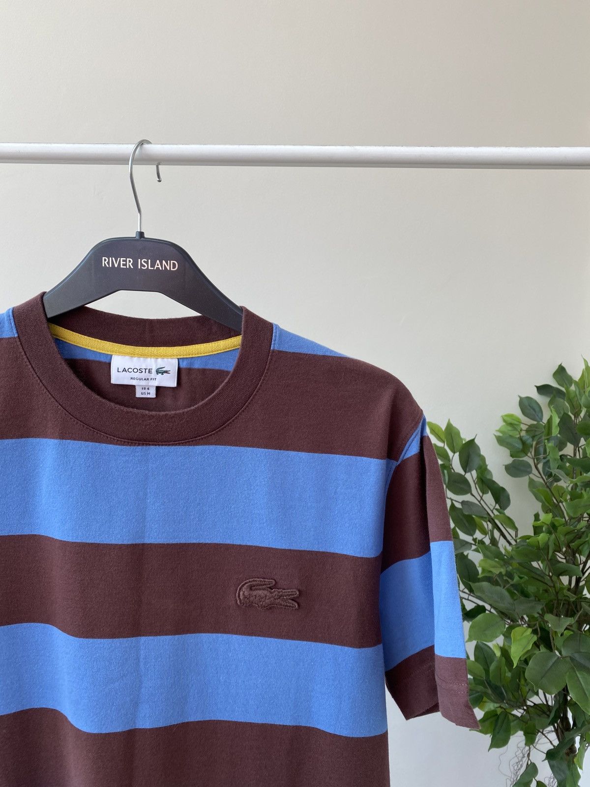 Lacoste × Vintage Vintage Lacoste Fit Striped Cotton T-Shirt Size US M / EU 48-50 / 2 - 6 Thumbnail