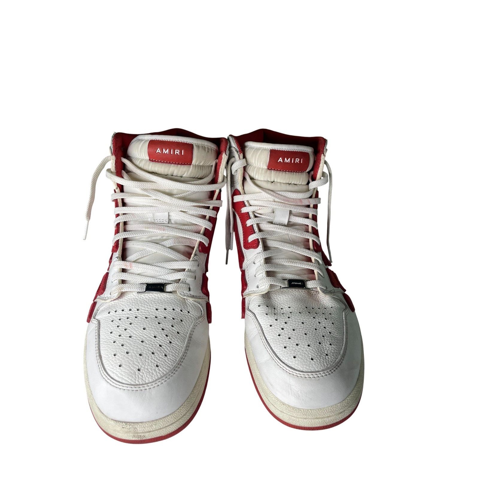 Amiri Amiri 'Skeleton' Red & White High Top Size US 12 / EU 45 - 2 Thumbnail