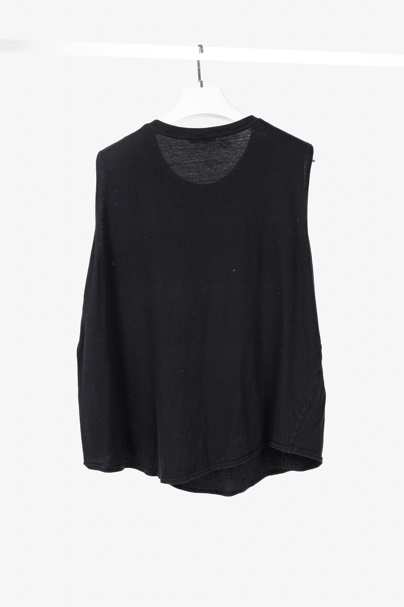 Balmain Balmain Black Cotton "#Balmain Army" Graphic Muscle Tank Size L / US 10 / IT 46 - 2 Thumbnail