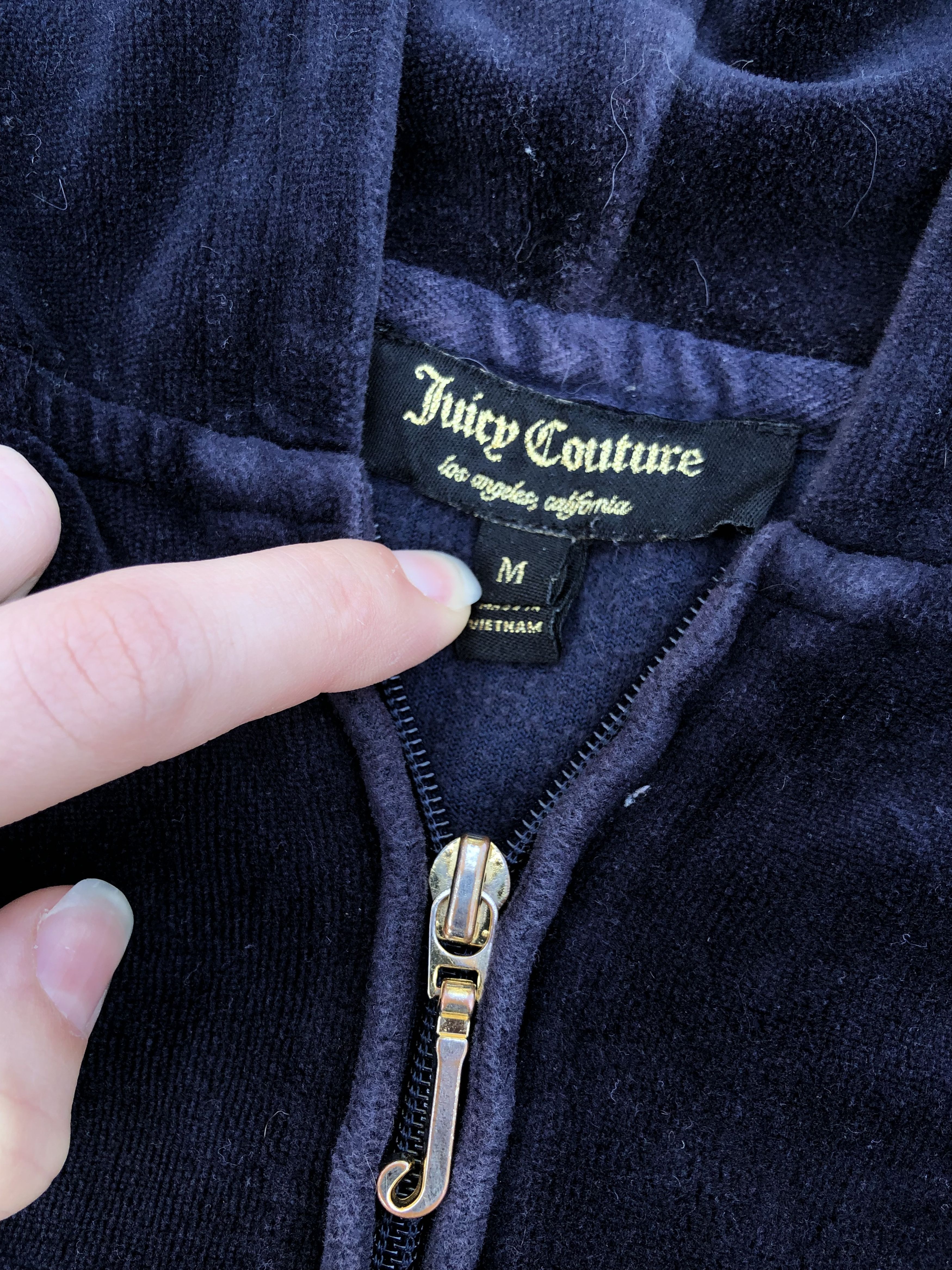 Juicy Couture Juicy Couture Y2K Style Vintage Velour Zip Up Hoodie Size M / US 6-8 / IT 42-44 - 8 Thumbnail