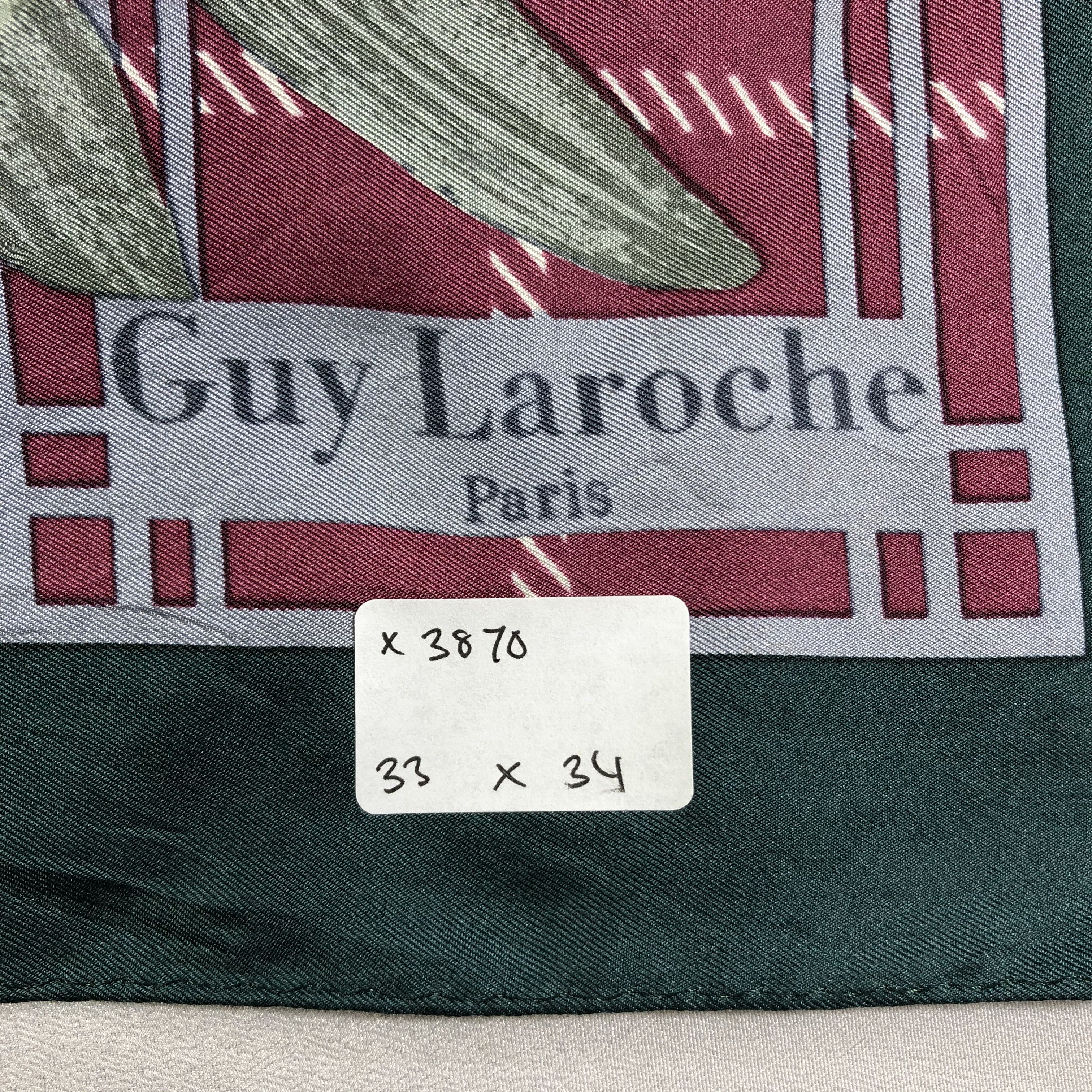 Guy Laroche × Vintage Vintage Guy Laroche Silk Scarf Size ONE SIZE - 5 Thumbnail