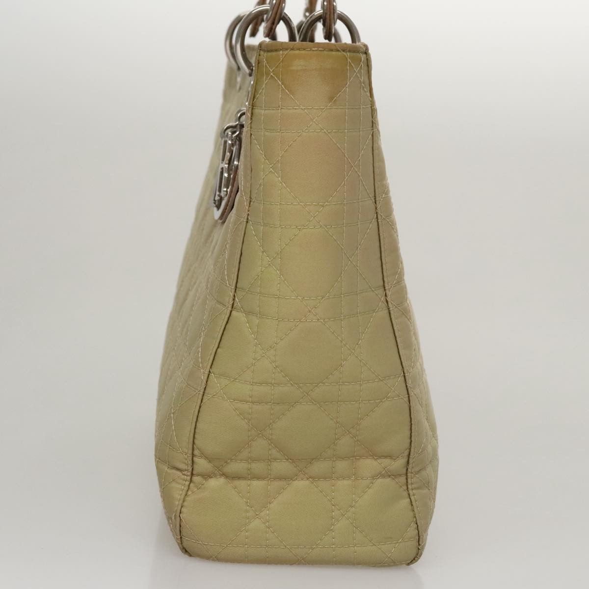 Dior DIOR Canage Hand Bag Nylon Beige Silver Size ONE SIZE - 4 Thumbnail