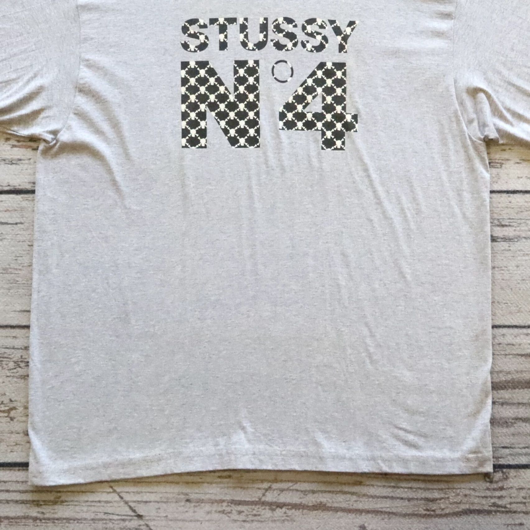 Vintage VINTAGE Stussy N4 Tee Shirt XL Gray Mens Shirt N4 Tee USA 90s Stussy Vintage Shirt Size US XL / EU 56 / 4 - 3 Thumbnail
