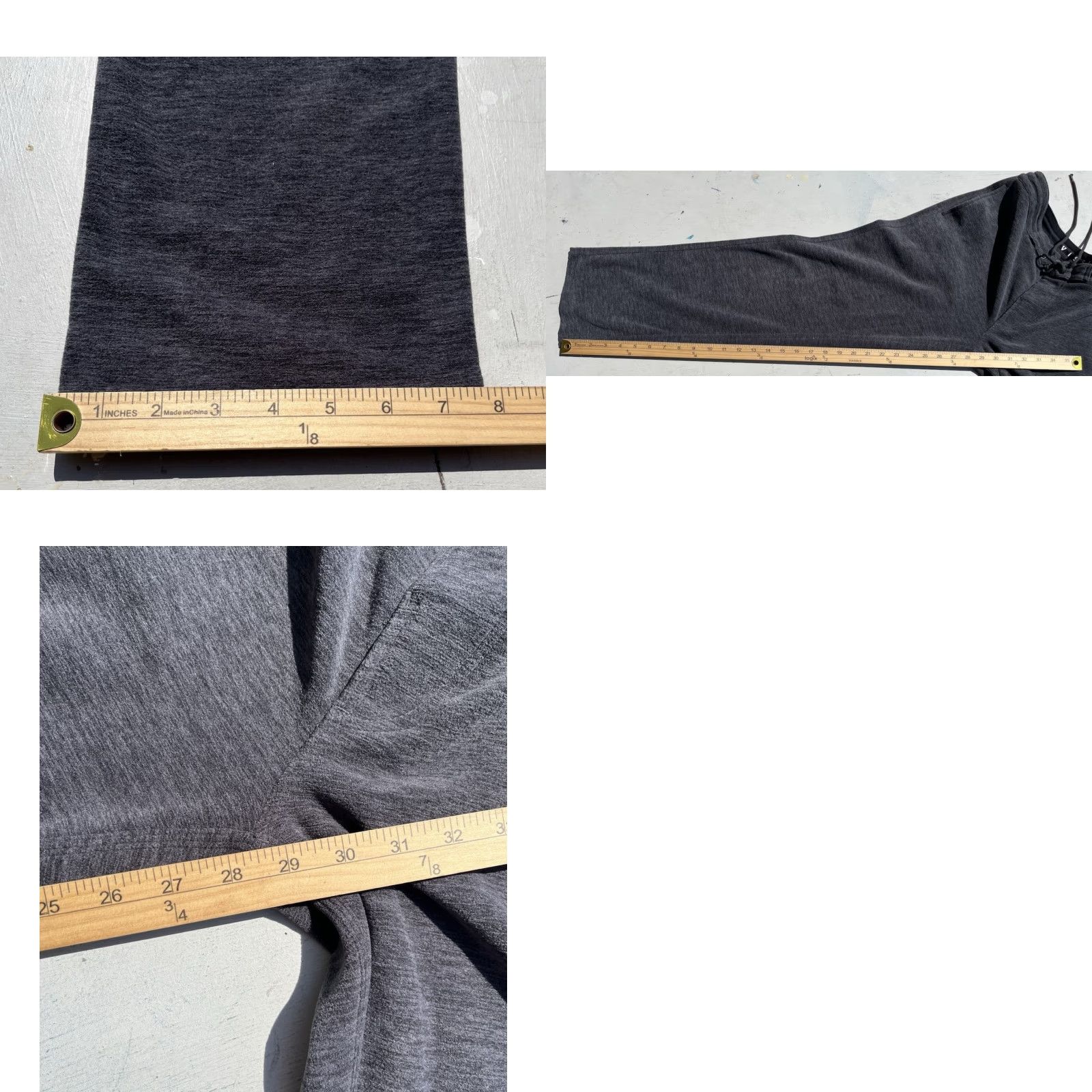 Vissla Vissla Men's Joggers Gray Solid S Pockets String Stretch Activewear Loose Gym Pants Size US 29 - 9 Thumbnail