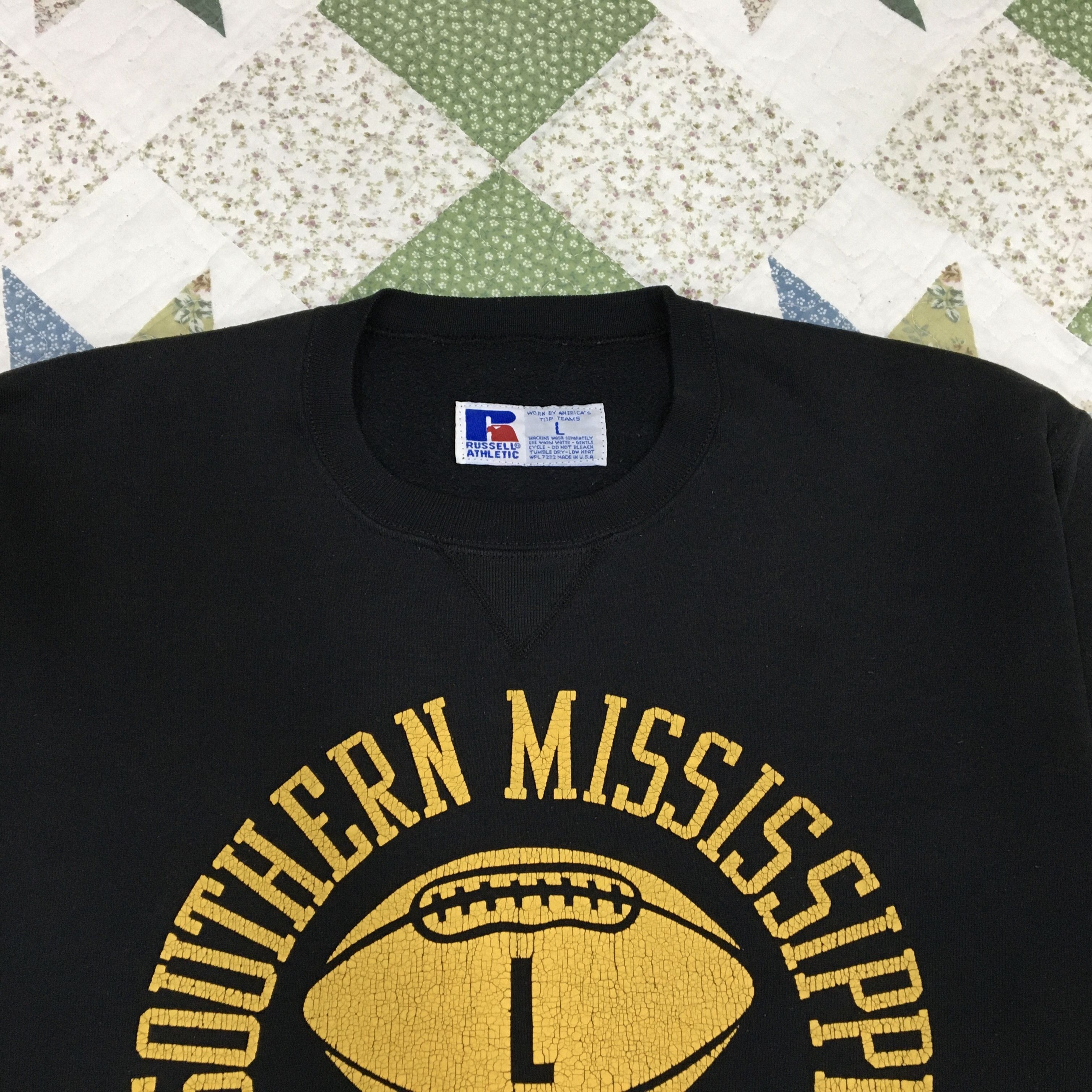 Russell Athletic Vintage SOUTHERN MISSISSIPPI Football Sweatshirt Size US L / EU 52-54 / 3 - 4 Thumbnail