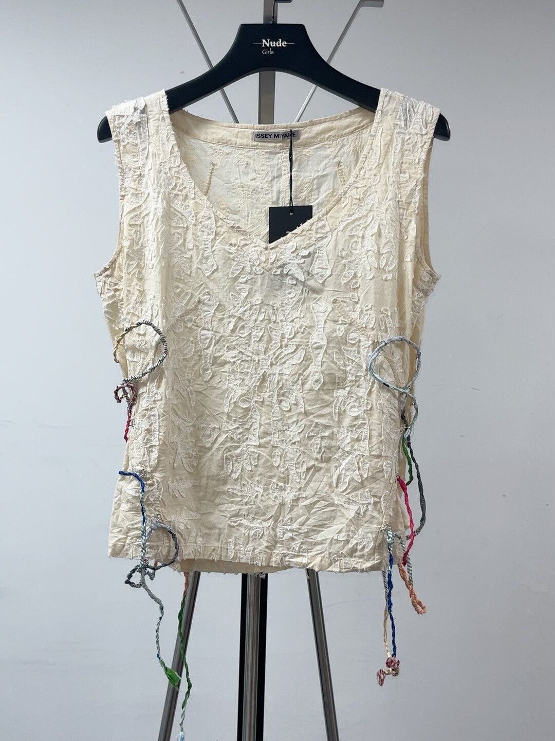 Issey Miyake issey miyake pleated drawstring tank top Size S / US 4 / IT 40 - 1 Thumbnail