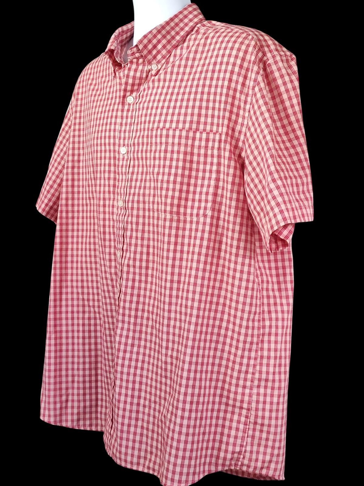 Saddlebred Saddlebred Men's Gingham Short Sleeve Casual Shirt Size US XL / EU 56 / 4 - 5 Thumbnail