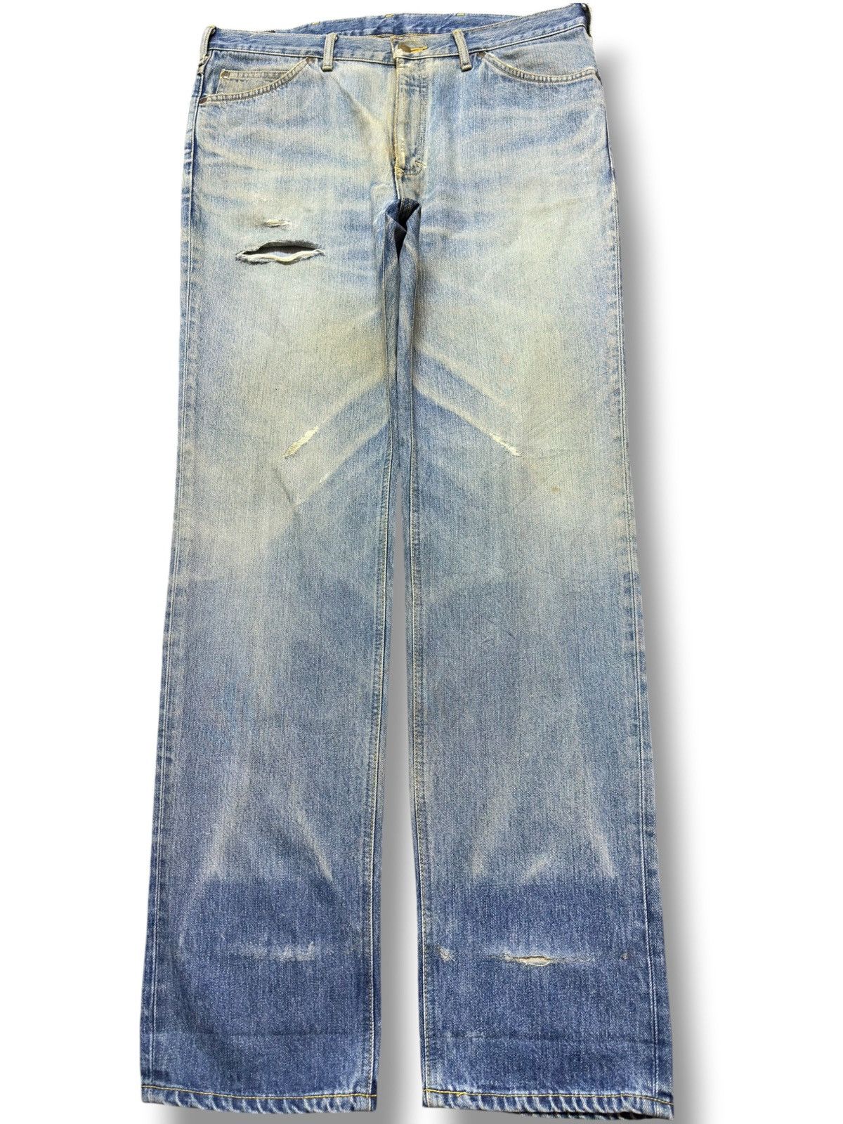 Lee Vintage Lee Faded Mudwash Grunge Distressed Denim Size US 36 / EU 52 - 1 Thumbnail