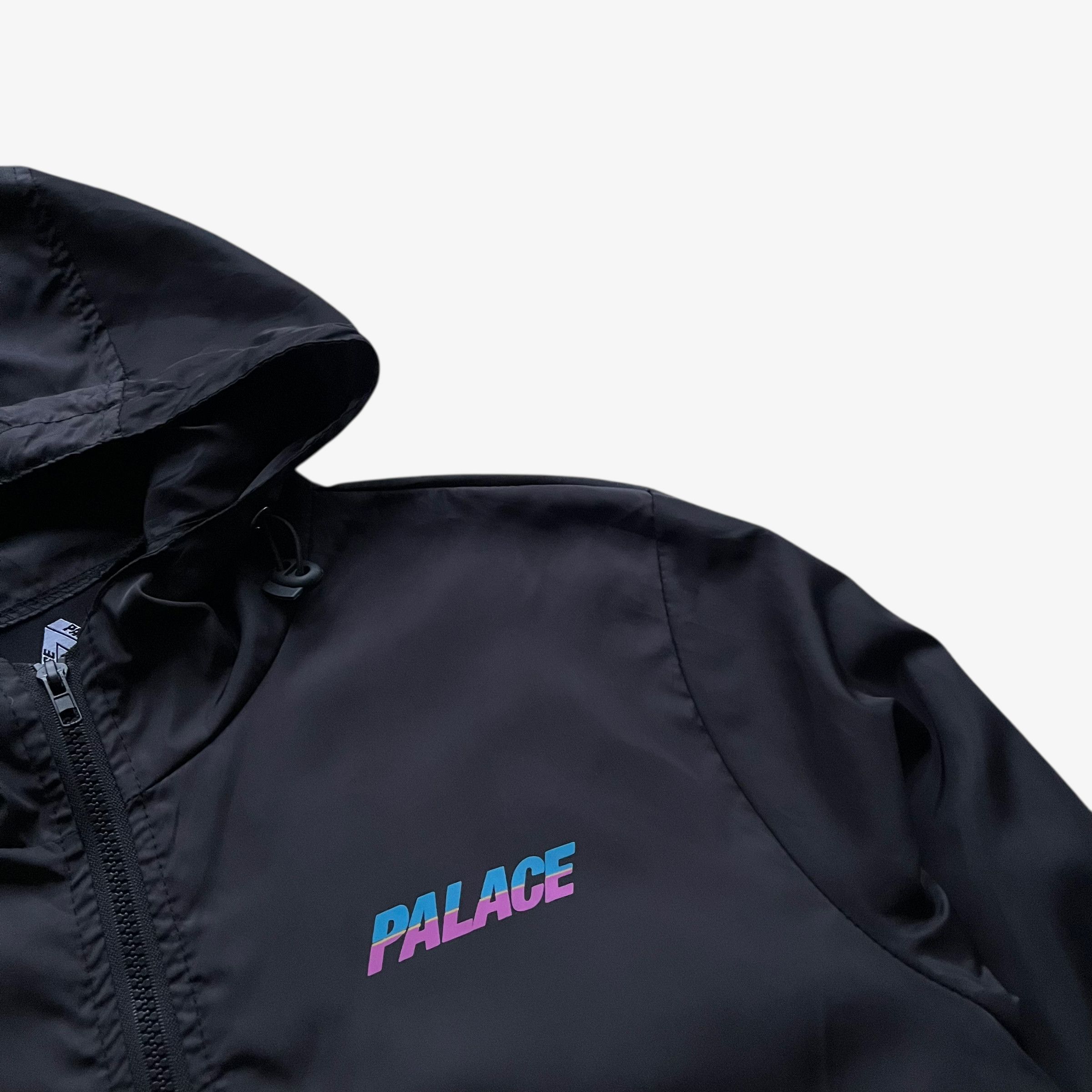Palace Vintage Y2K Men's Palace Spell Out Print Black Hooded Jacket Size US M / EU 48-50 / 2 - 4 Thumbnail