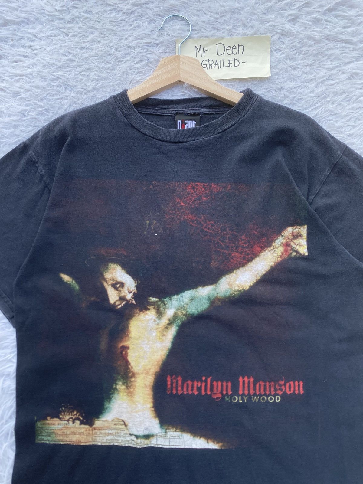 Band Tees Vtg Marylin Manson Guns, God and Government (Holy Wood Era) Size US M / EU 48-50 / 2 - 9 Thumbnail