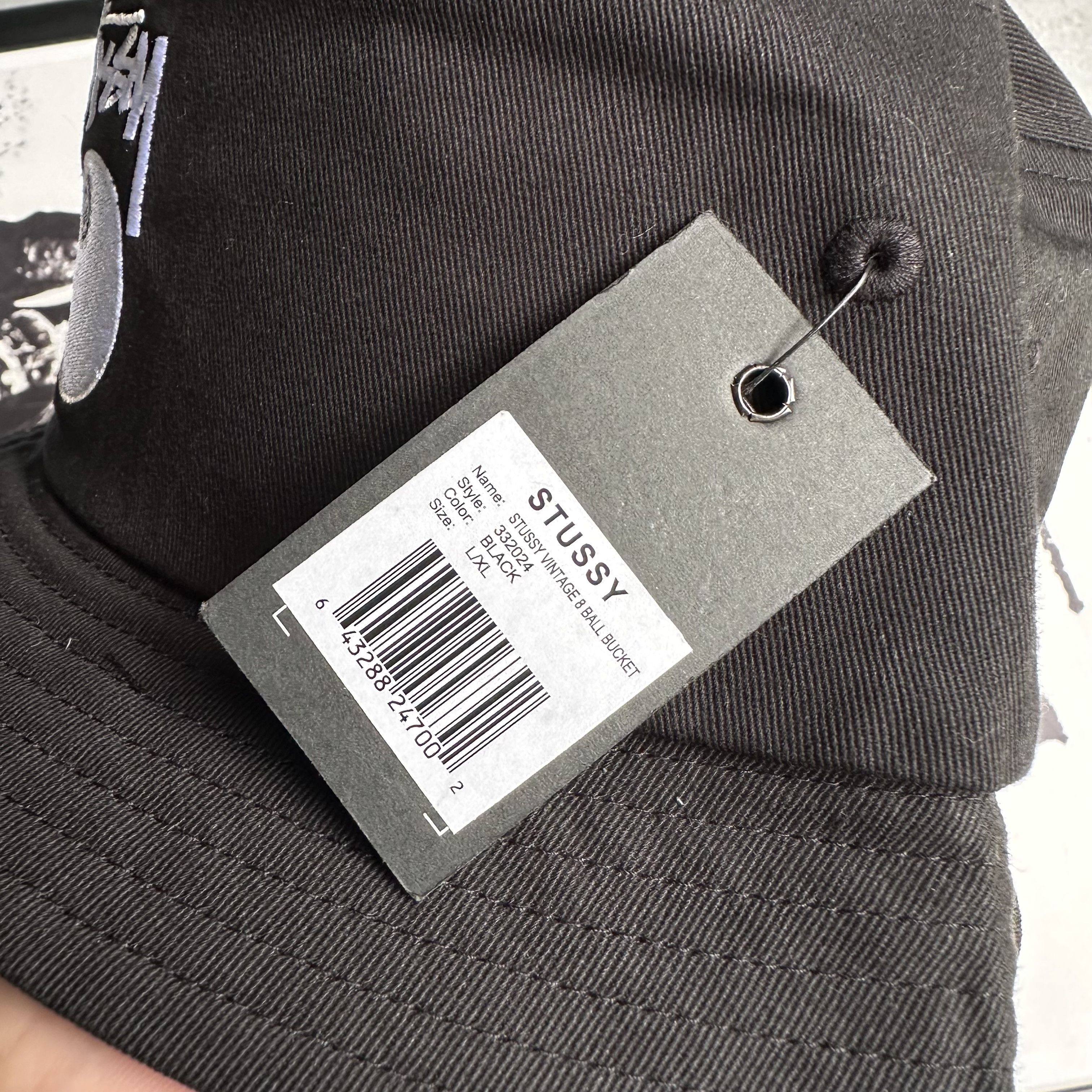 Stussy STUSSY 8 BALL VINTAGE BUCKET HAT BLACK L/XL Size ONE SIZE - 2 Thumbnail