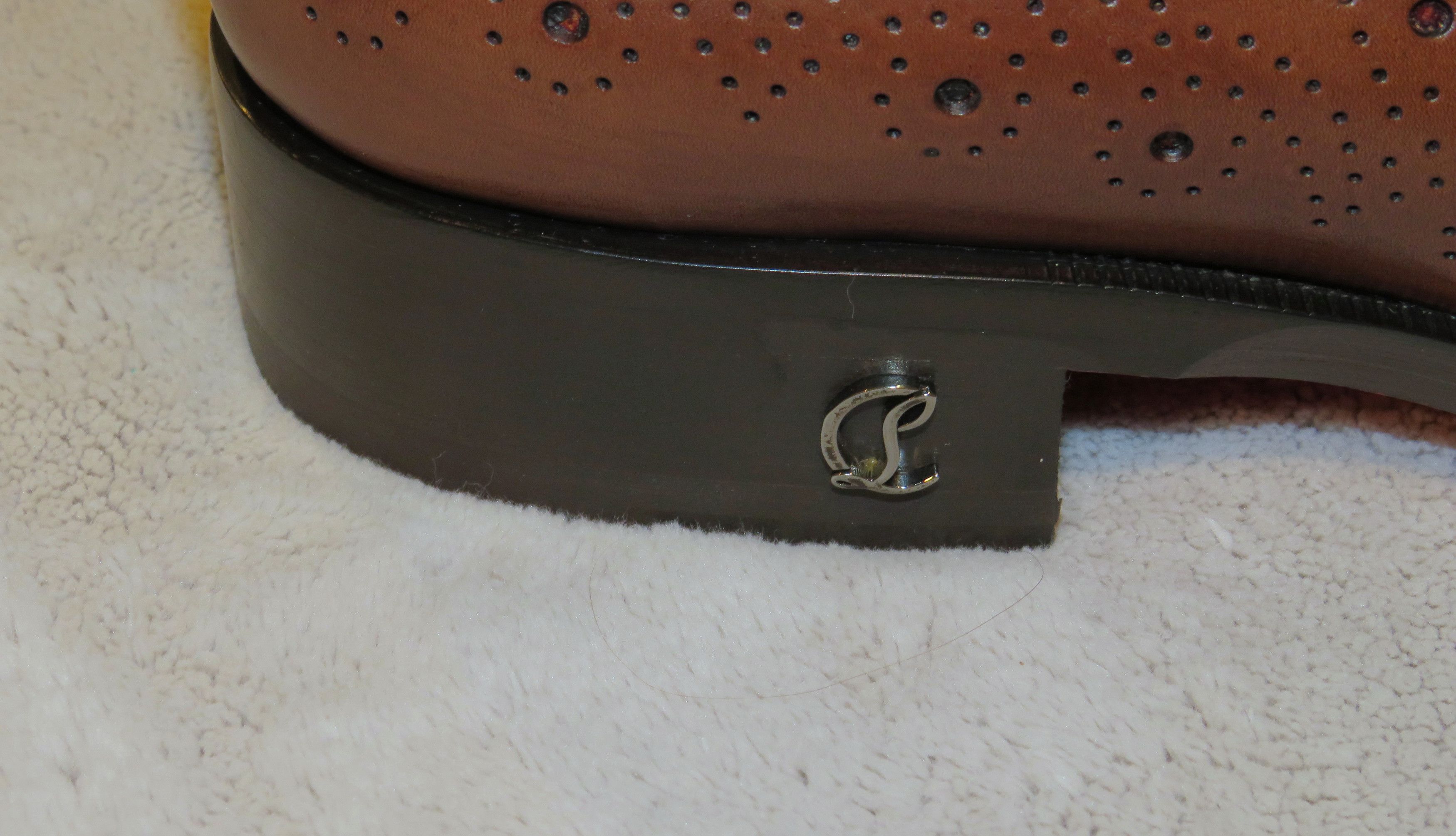 Christian Louboutin Corteobello Havane Medallion Red Bottom Oxford US 8 NWB Size US 8 / EU 41 - 3 Thumbnail