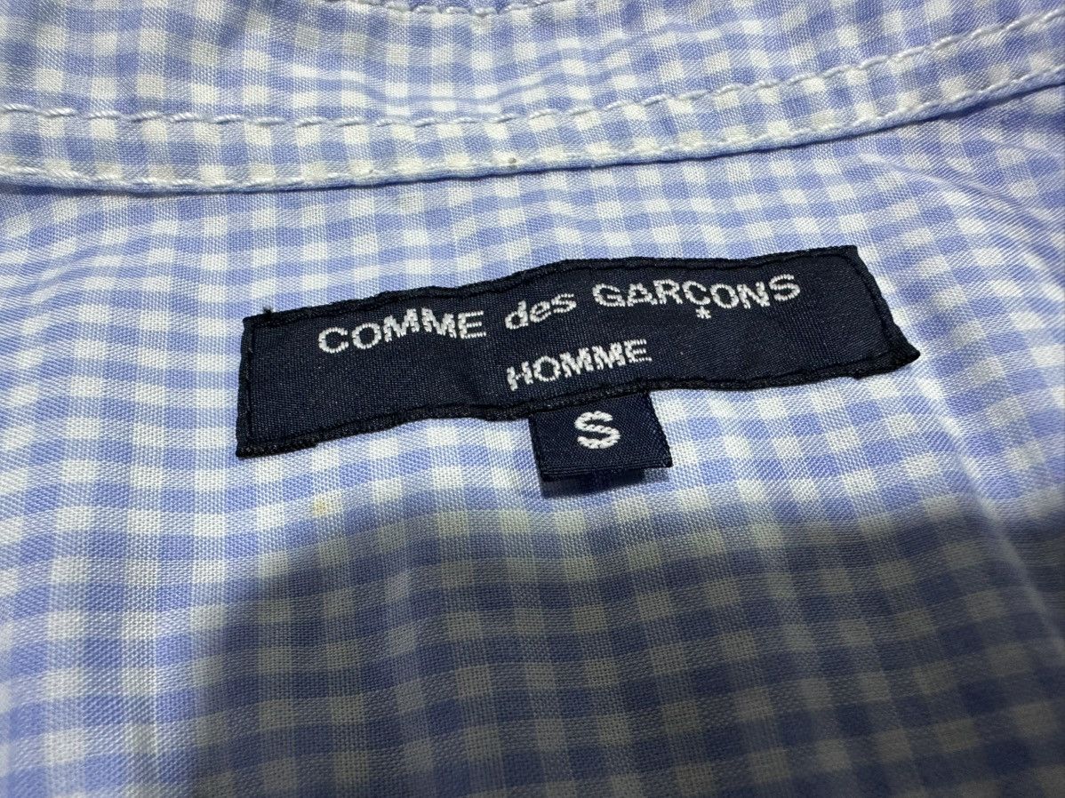 Comme des Garcons Homme 🔥Archived 2003 Vintage CDG Homme Check Shirt Wrinkled Stitch Size US M / EU 48-50 / 2 - 4 Thumbnail