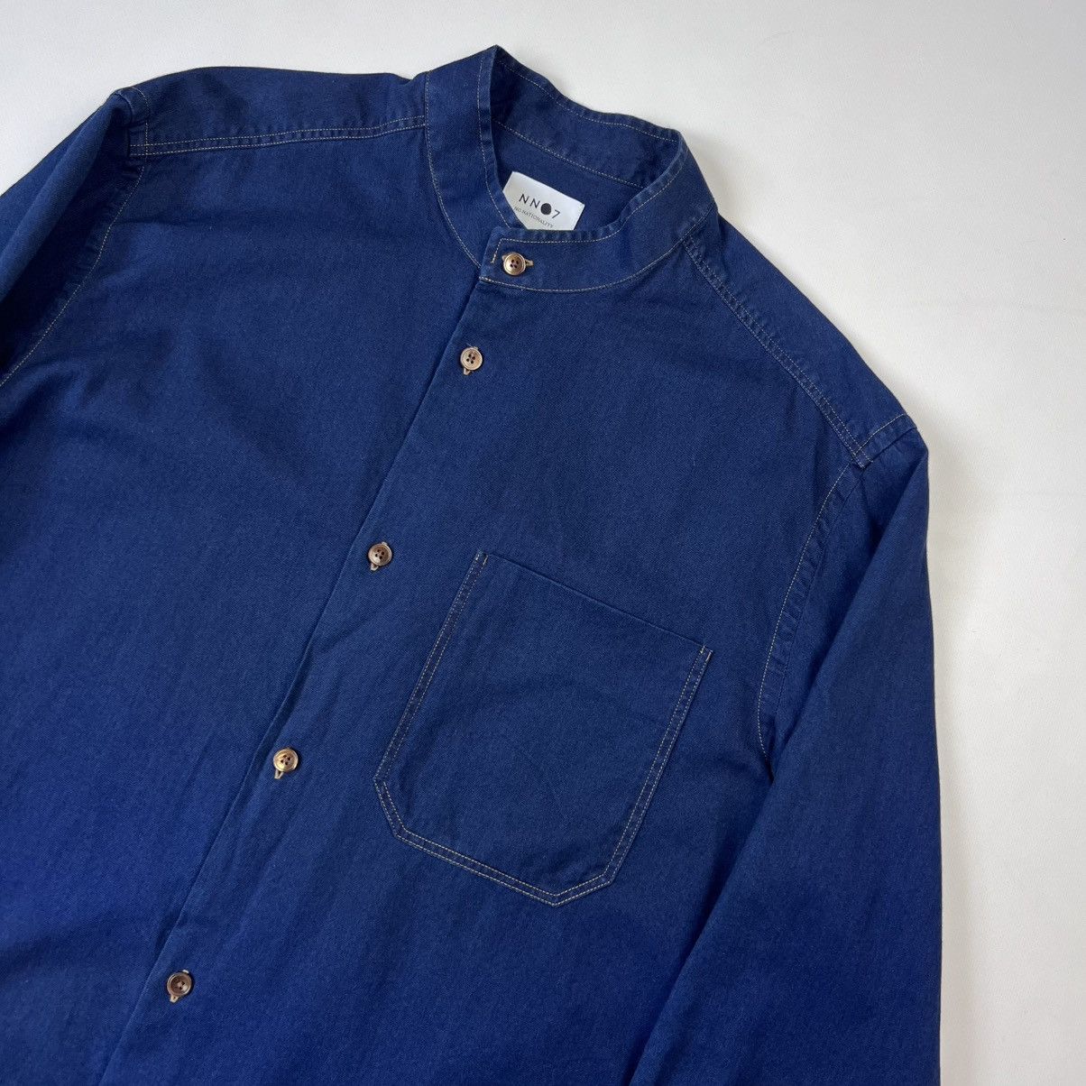 NN07 NN07 No Nationality Indigo pocket shirt Size US M / EU 48-50 / 2 - 2 Thumbnail