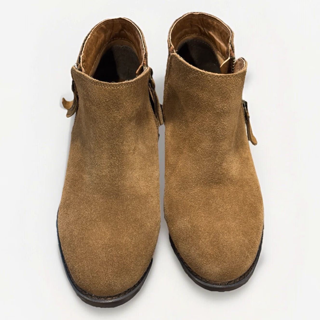 Polo Ralph Lauren Polo Ralph Lauren Side Zip Ankle Booties Sz 4 Suede Brown Women Size US 6 / IT 36 - 3 Thumbnail