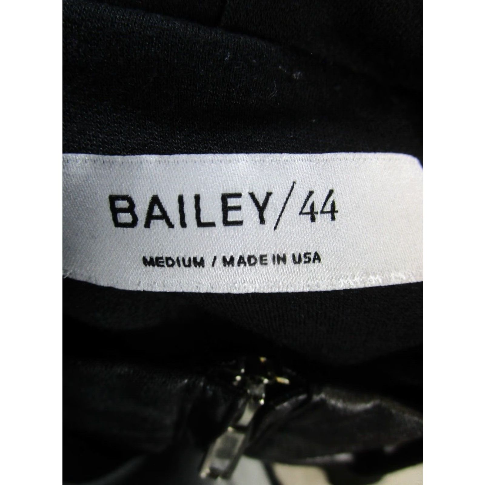 Bailey 44 Bailey Jacket Women M Black Faux Leather Zip Long Sleeve Basic Jacket Womens Size M / US 6-8 / IT 42-44 - 3 Thumbnail