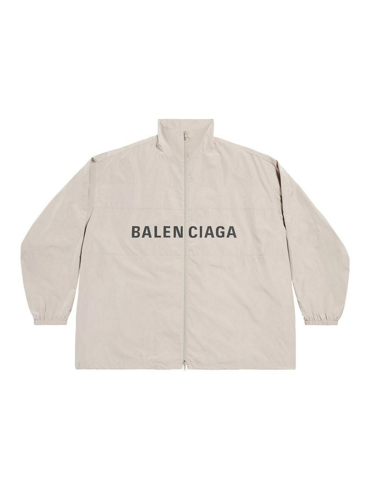 Balenciaga o1bcso1str0426 Zip-Up Jacket in Beige Size US S / EU 44-46 / 1 - 1 Thumbnail