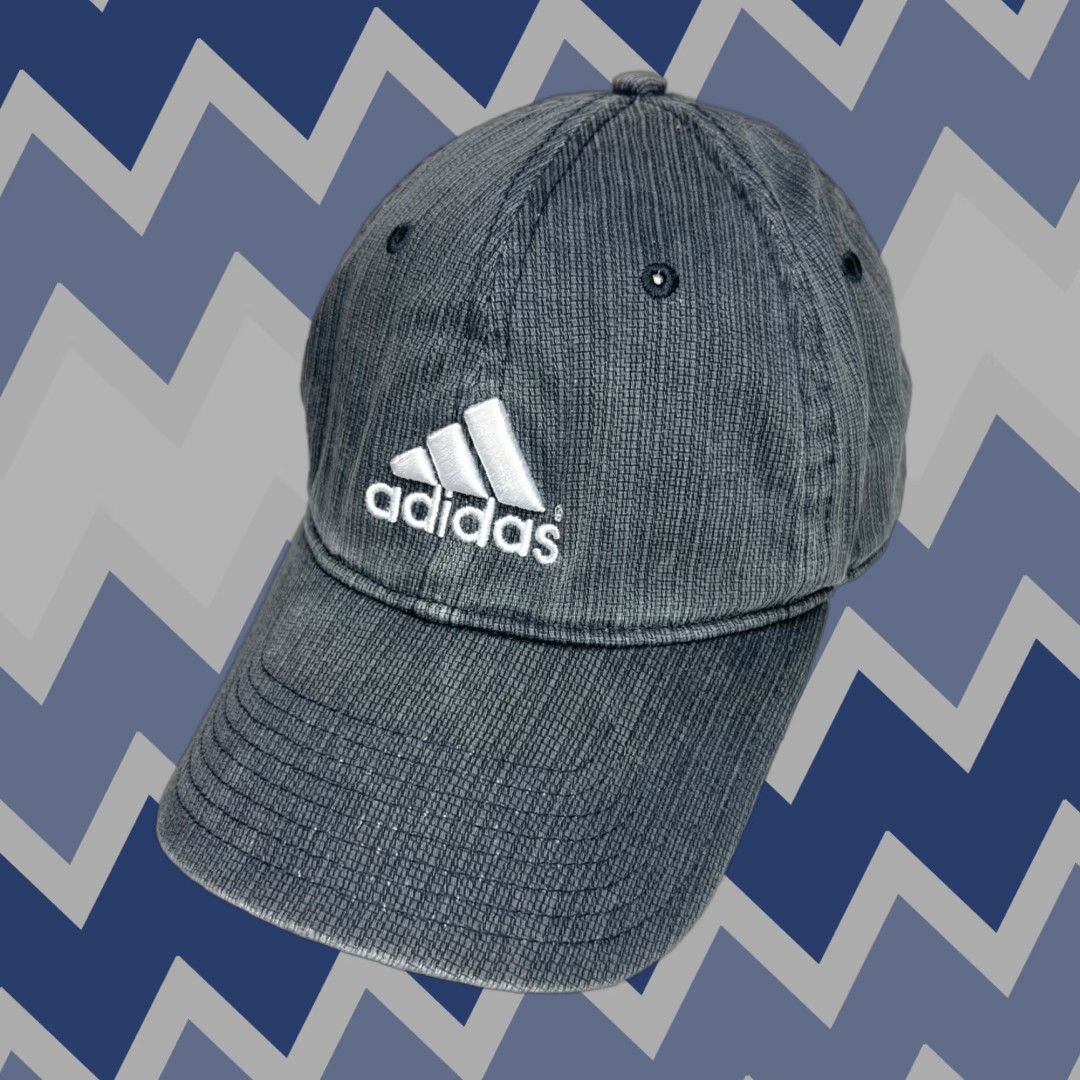 Adidas VINTAGE adidas Baseball Cap Gray OSFA Adjustable Hat Cap Strapback Men One Size Size ONE SIZE - 1 Thumbnail