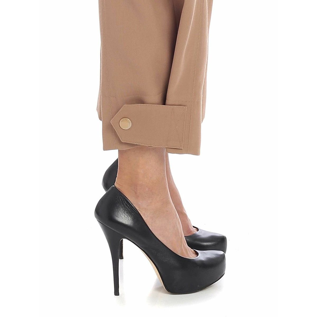 See by Chloe See by Chloe Wool Blend Wide Leg High Rise Crop Trousers Size 30" / US 8 / IT 44 - 3 Thumbnail