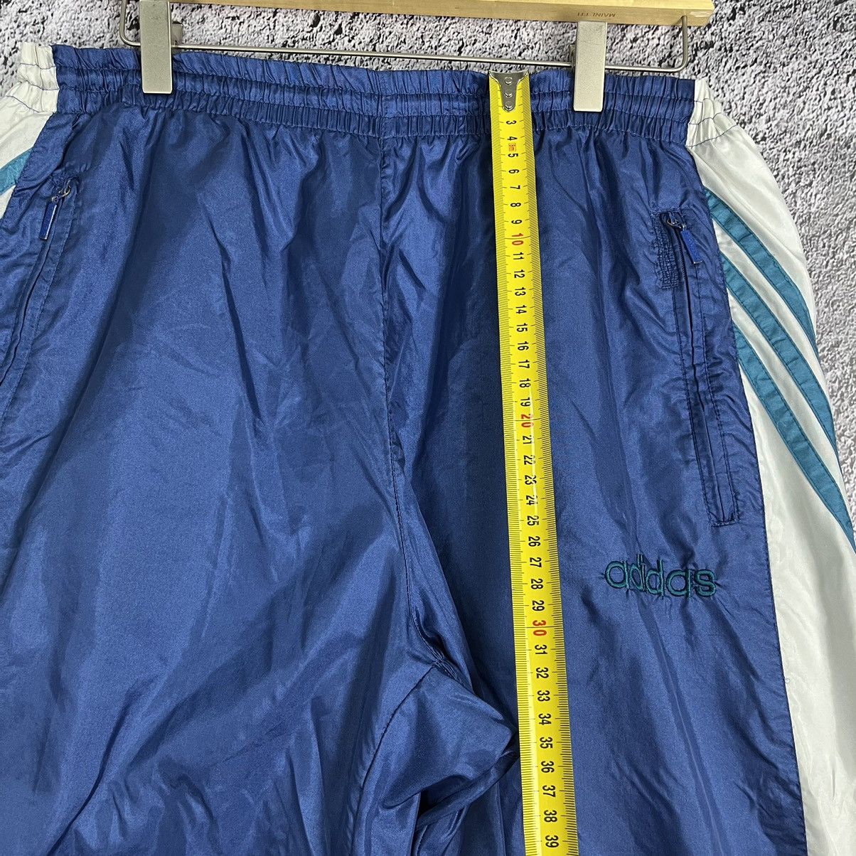 Adidas × Vintage 💧VINTAGE💧Adidas Parachute Sport Three Striped Nylon Pants Size US 36 / EU 52 - 20 Thumbnail