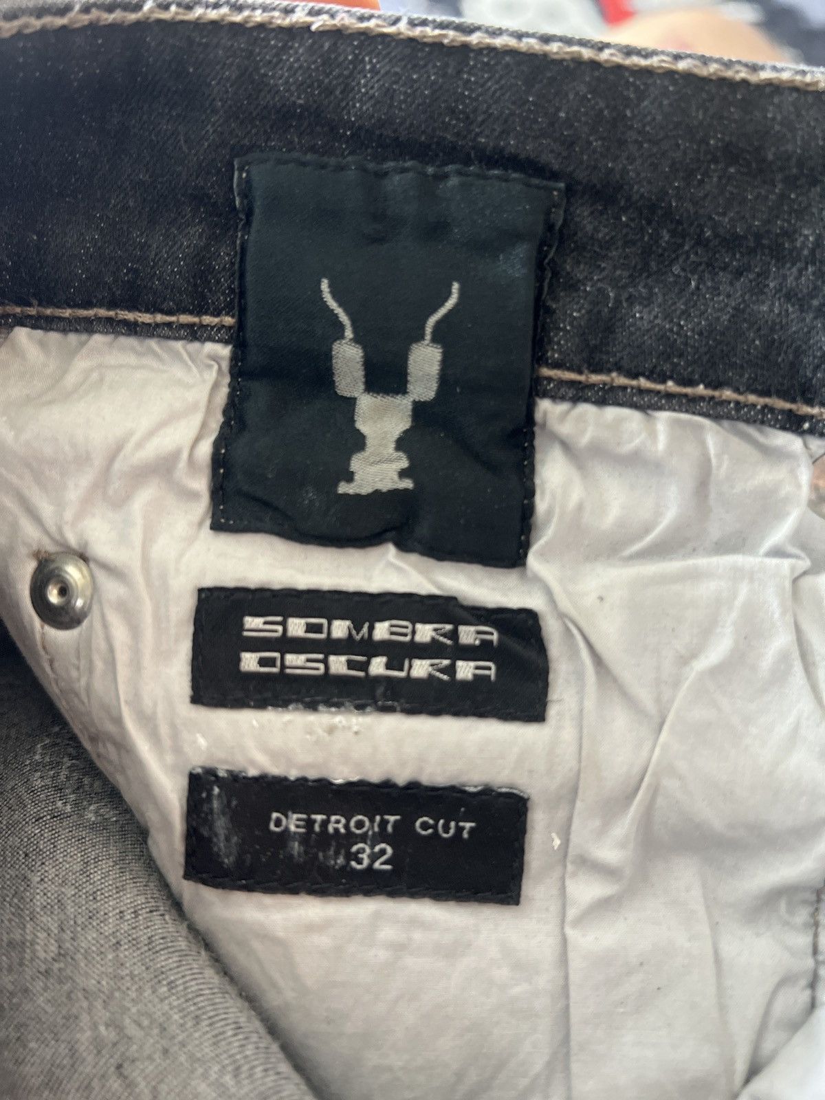 Rick Owens × Rick Owens Drkshdw Rick Owens Detroit Cut White Wax Jeans Size US 32 / EU 48 - 3 Thumbnail