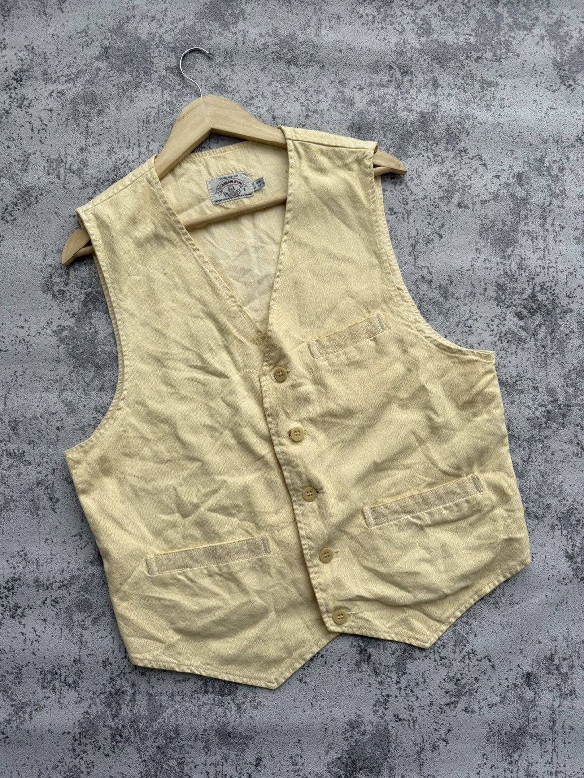 Armani × Giorgio Armani Archive Giorgio Armani Fade Vintage 80s Vest Size US M / EU 48-50 / 2 - 2 Thumbnail