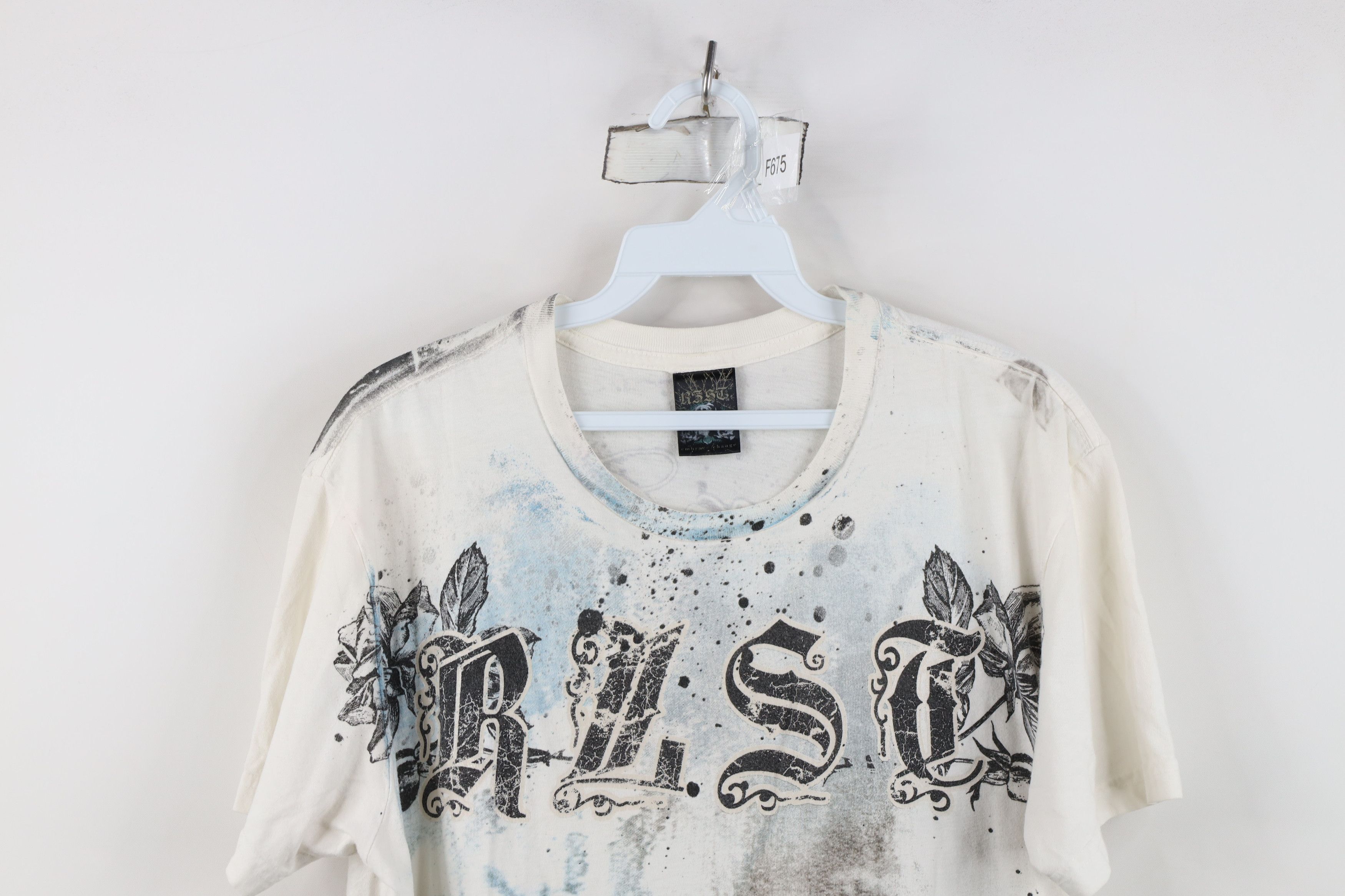 Vintage Vintage Y2K Streetwear Rose Flower Acid Wash UFC MMA T-Shirt Size US M / EU 48-50 / 2 - 2 Thumbnail