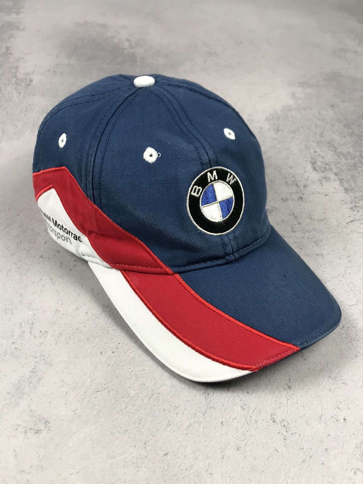 BMW × Vintage Vintage BMW Motorcycles Motorsport Racing Hat Cap Size ONE SIZE - 1 Thumbnail