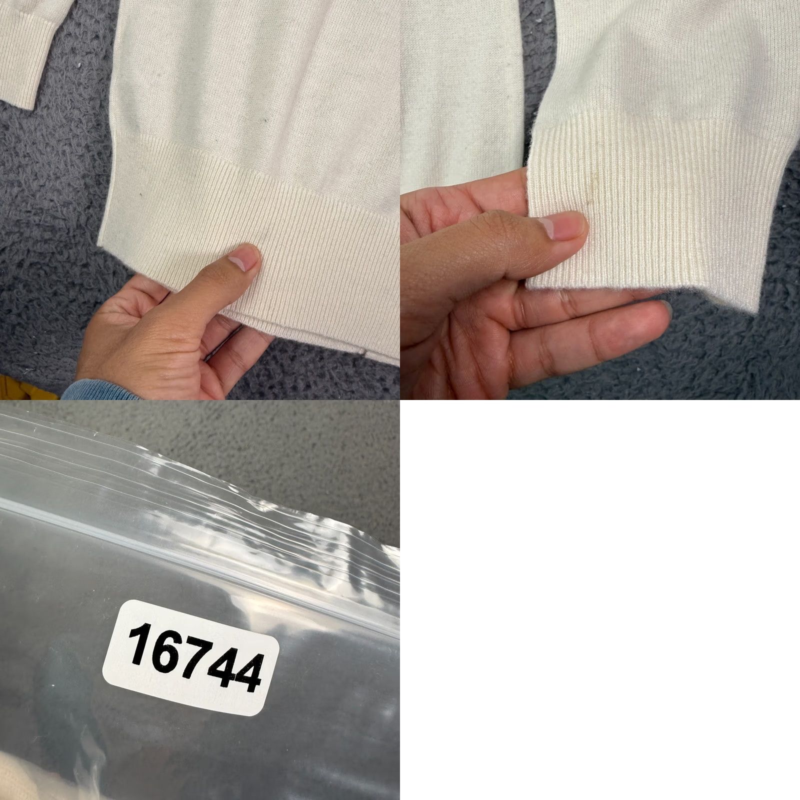 Buck Mason Buck Mason California Cashmere Collared Cardigan Sweater Mens M Ecru Cream Size US M / EU 48-50 / 2 - 8 Thumbnail