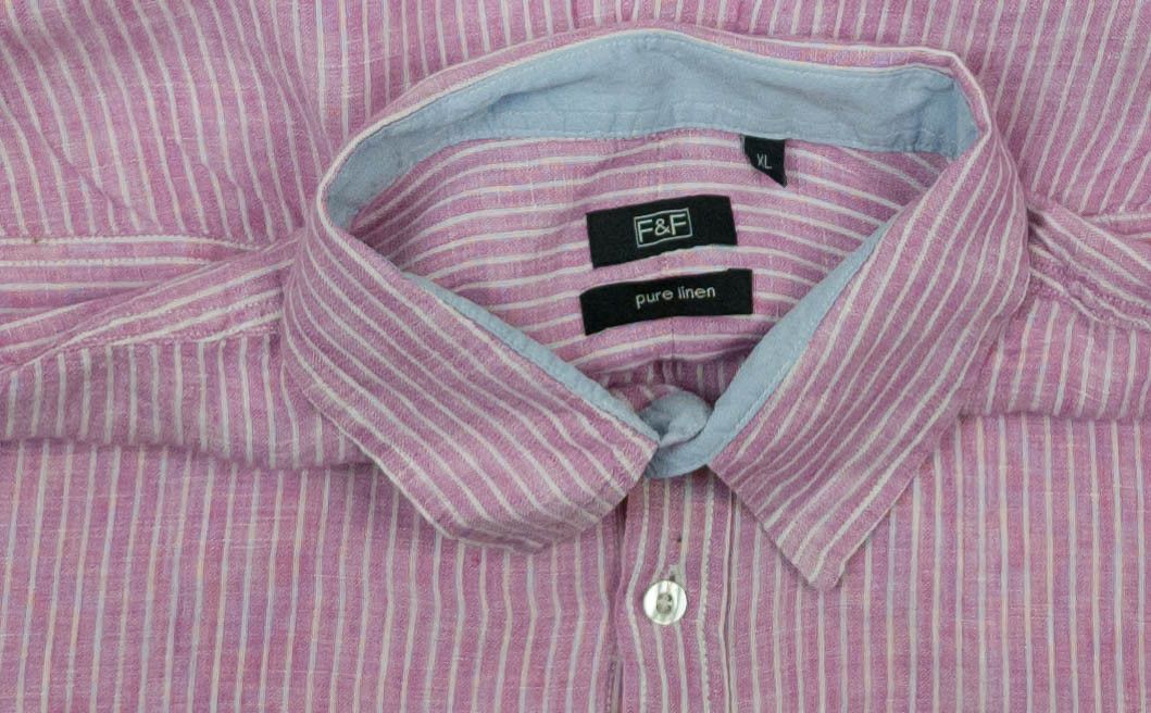 Other F&F SHIRT SHORT SLEEVE 100%LINEN SIZE XL VGC Size US XL / EU 56 / 4 - 5 Thumbnail