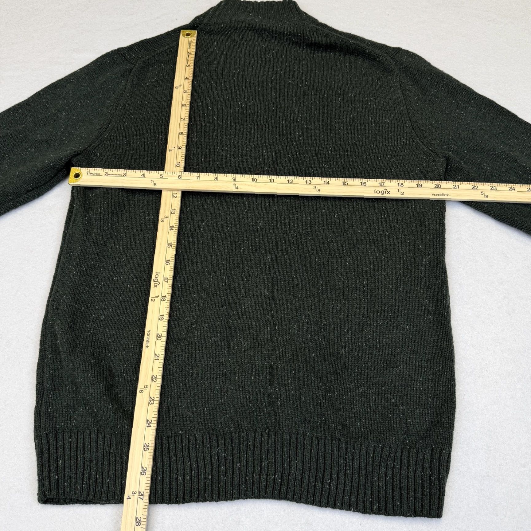 Vintage Sonoma Sweater Mens Large Green Quarter Zip Mock Neck Knit Pullover Casual Size US L / EU 52-54 / 3 - 7 Thumbnail
