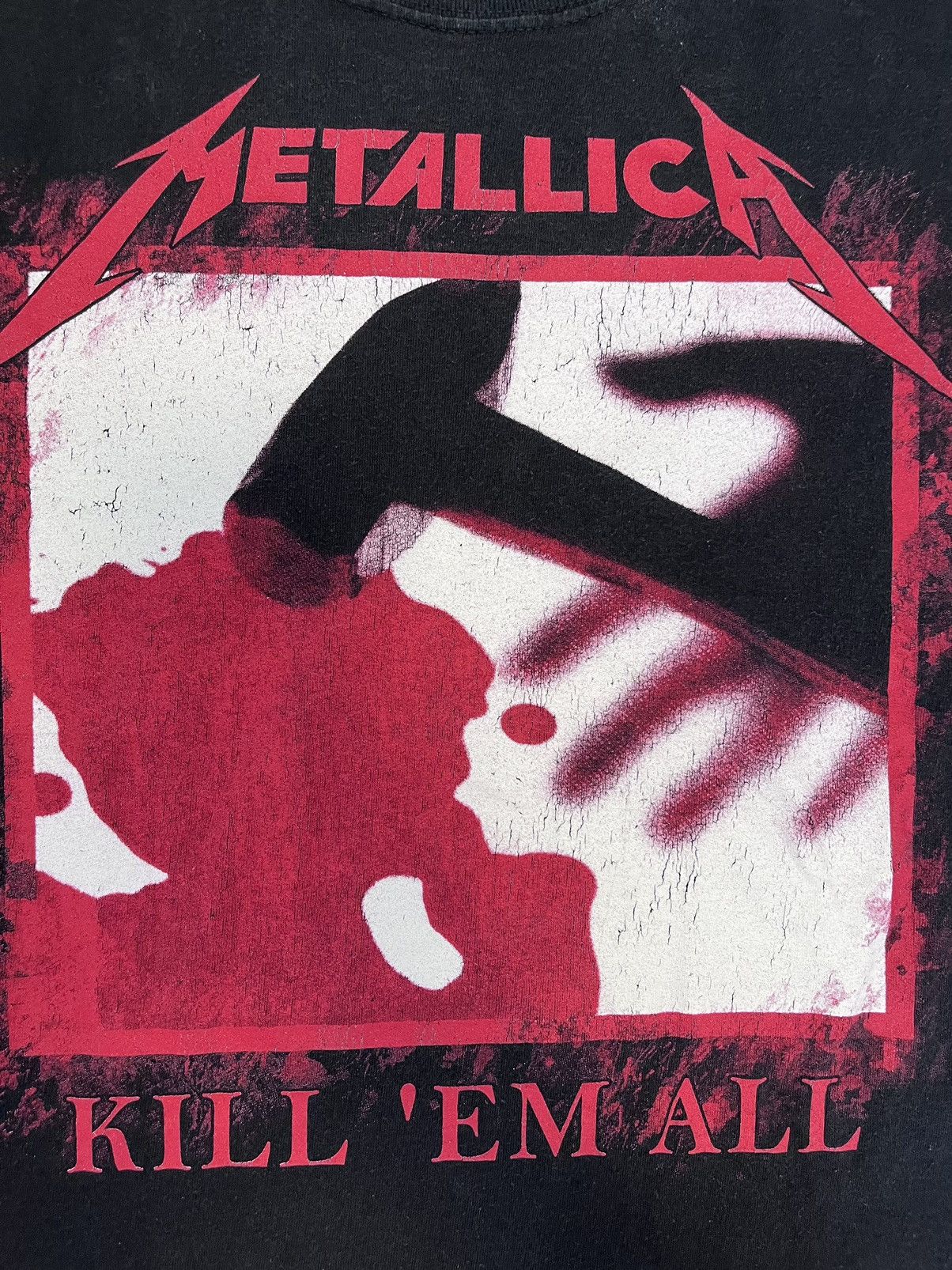 Metallica Men’s T- Shirt KILL ‘EM ALL Vintage 2004 Rock Band