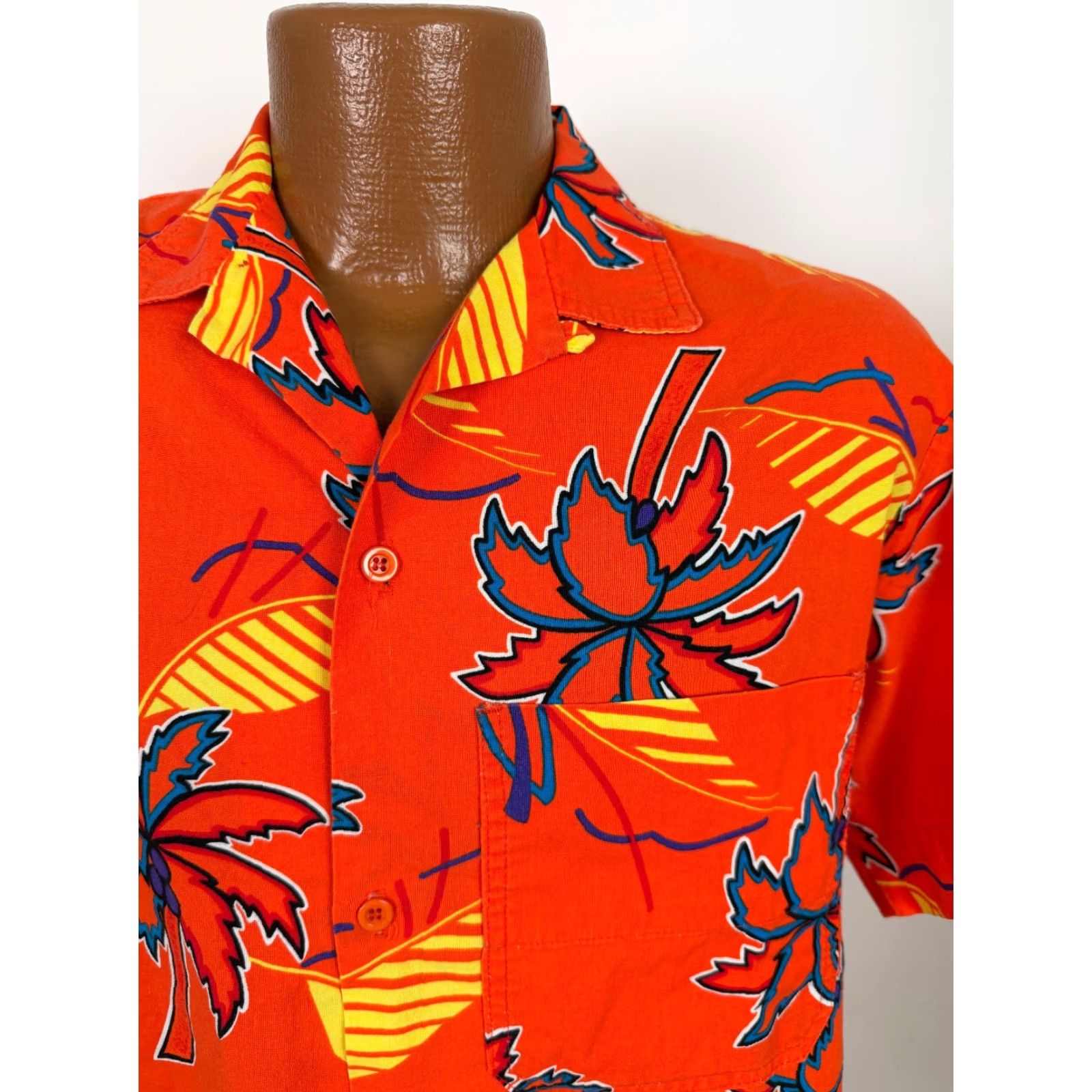 Ocean Pacific VINTAGE Ocean Pacific Shirt Mens S Geometric Lightweight 80s 90s Beach Hawaiian Sailboat Cotton Button-Up - wait Size US S / EU 44-46 / 1 - 2 Thumbnail