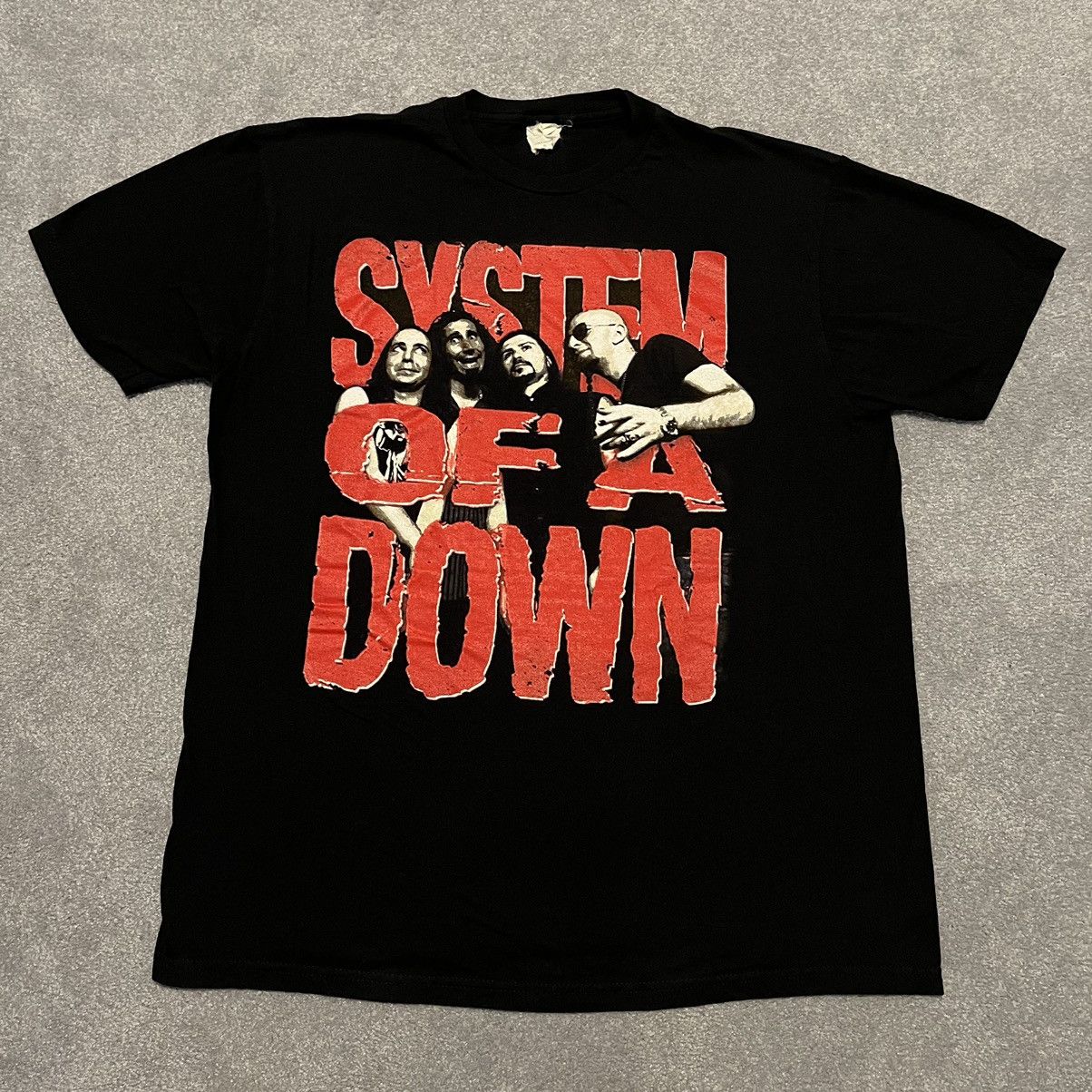 Band Tees × Vintage Vintage 2000s System of a Down Band Members Graphic Logo Tee Size US XL / EU 56 / 4 - 1 Thumbnail