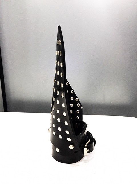 Other Ammunition Couture RAGING GLAMOUR Riveted Heavy Rubber Cuff Size ONE SIZE - 2 Thumbnail