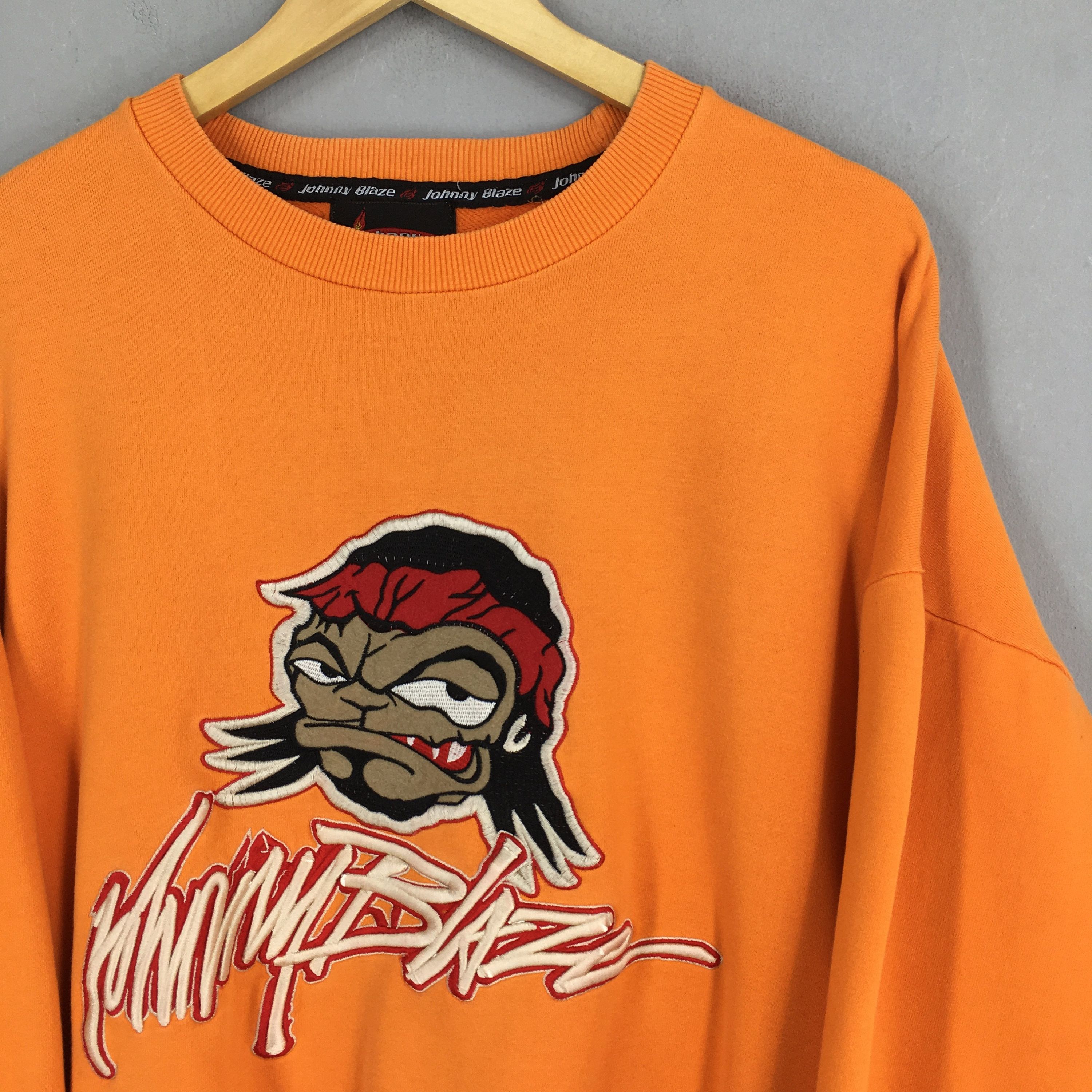 Vintage Vintage Johny Blaze Baggy Crewneck Sweatshirt XXLarge Size US XXL / EU 58 / 5 - 2 Thumbnail