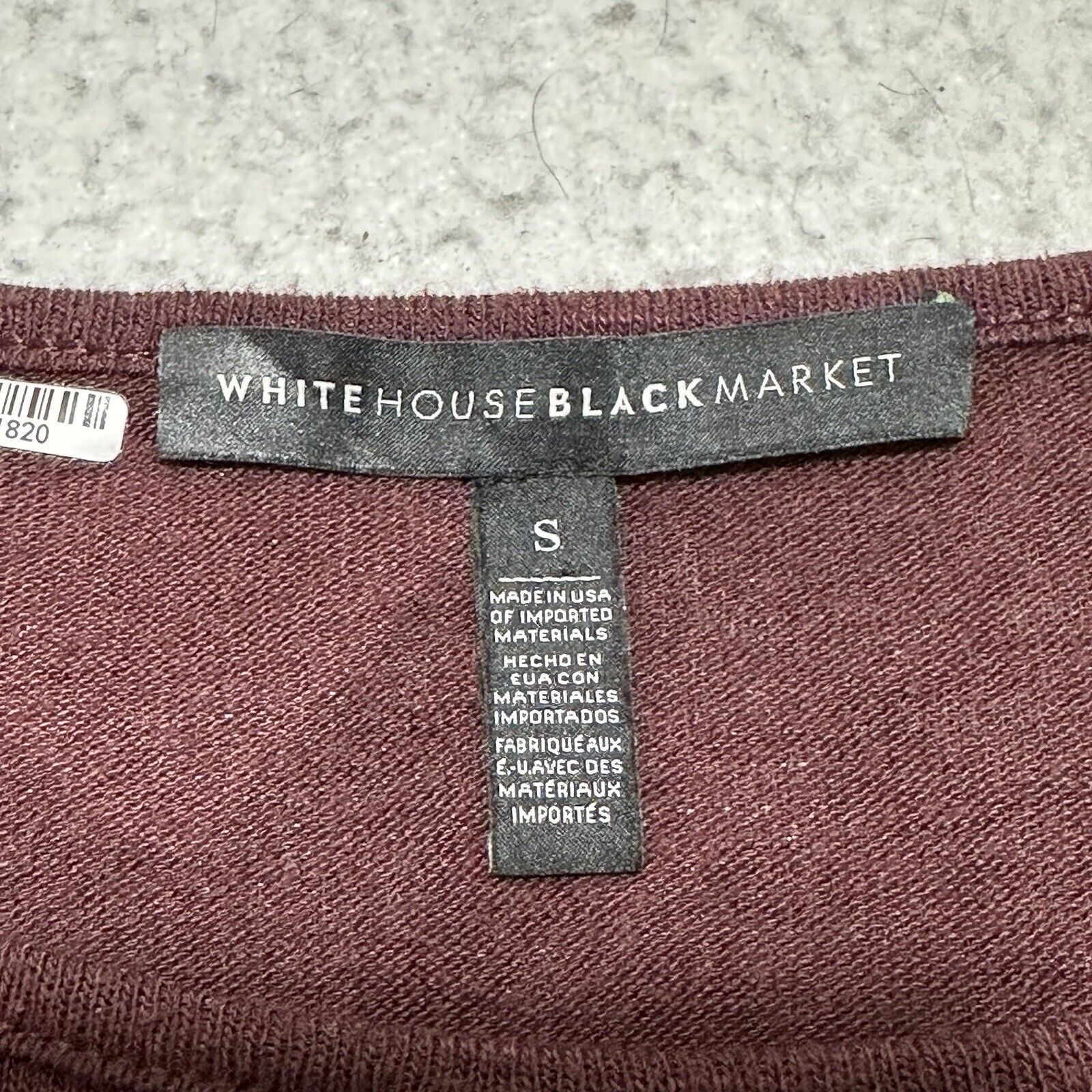 White House Black Market White House Black Market Small Oversized Blouse Purple Top Size S / US 4 / IT 40 - 3 Thumbnail