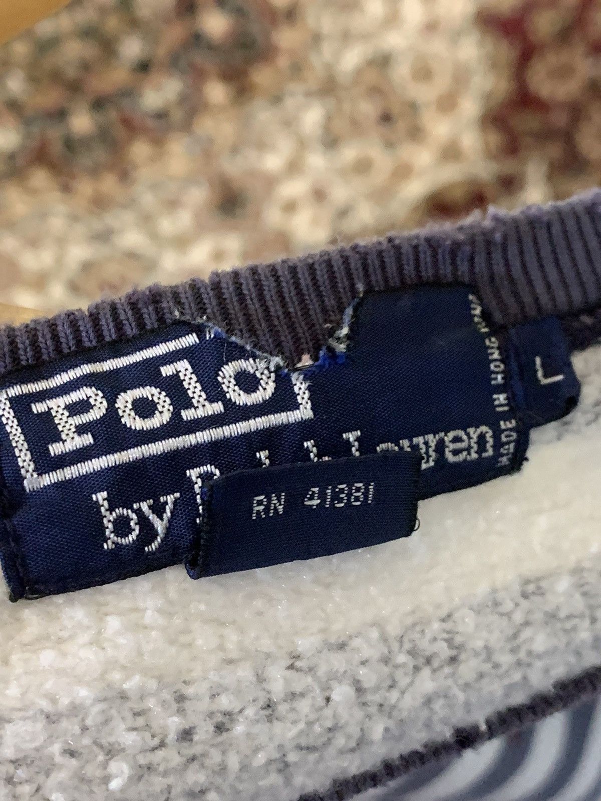 Vintage VINTAGE POLO RALPH LAUREN STRIPE SWEATER Size US L / EU 52-54 / 3 - 11 Thumbnail