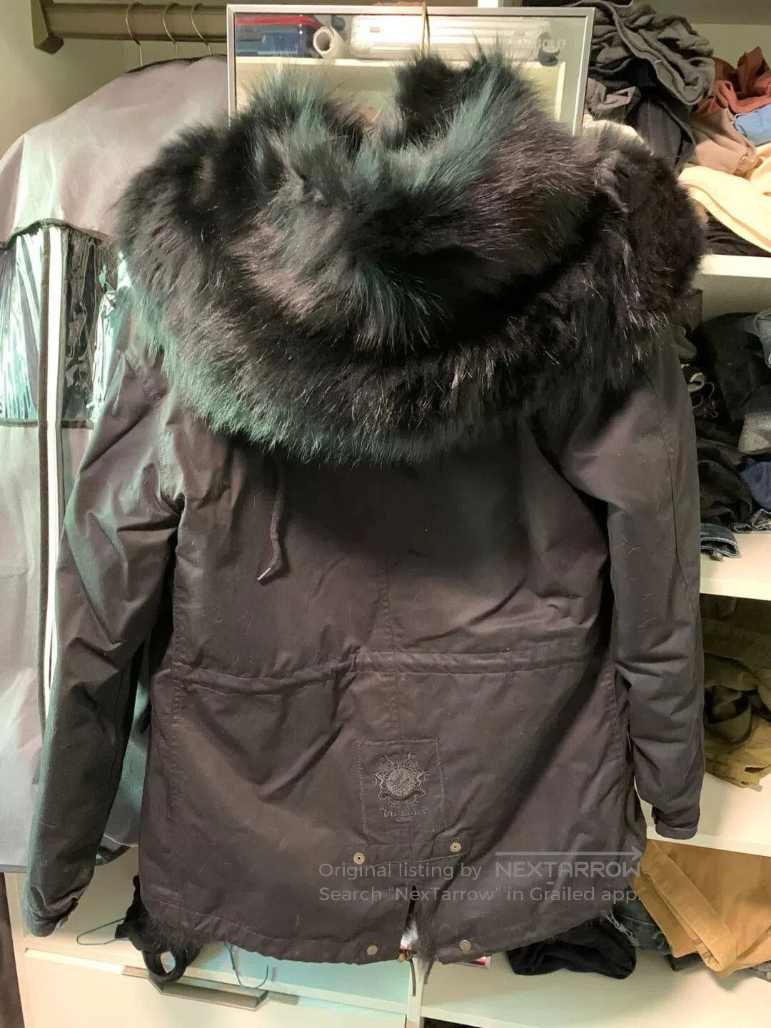 MR & MRS ITALY black fur. Size S / US 4 / IT 40 - 2 Thumbnail