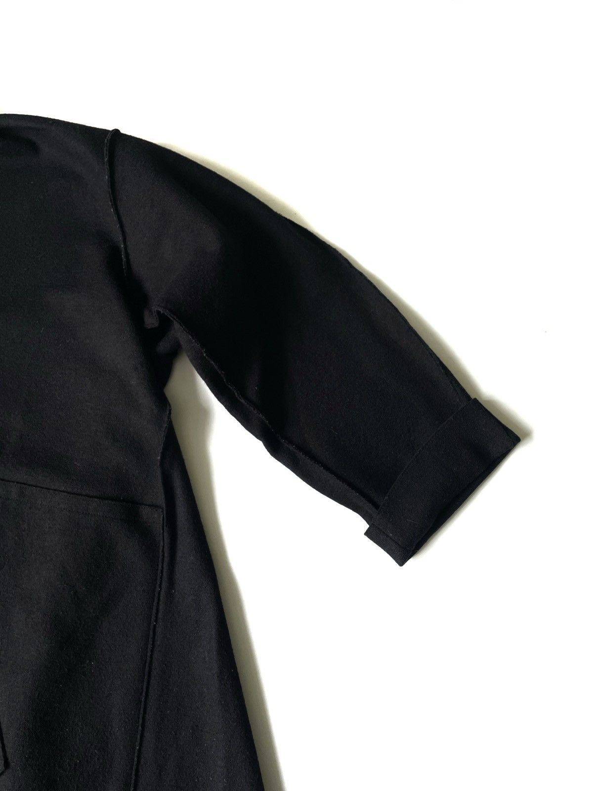 Annette Gortz Annette Görtz Women's Heavyweight Wool Black Cardigan 36/S Size S / US 4 / IT 40 - 4 Thumbnail