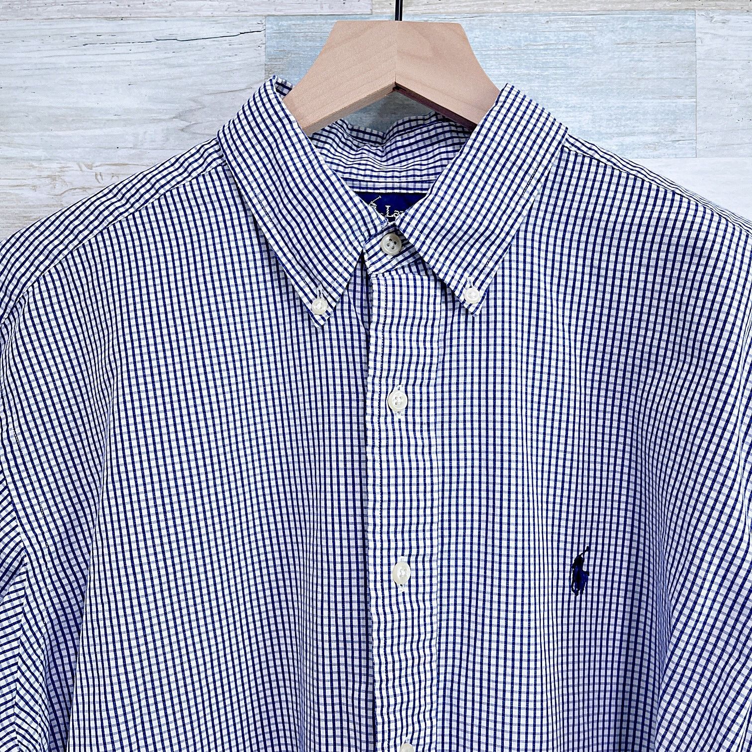 Ralph Lauren Ralph Lauren Yarmouth Shirt Blue Gingham Mens 16.5 34 Size US L / EU 52-54 / 3 - 3 Thumbnail
