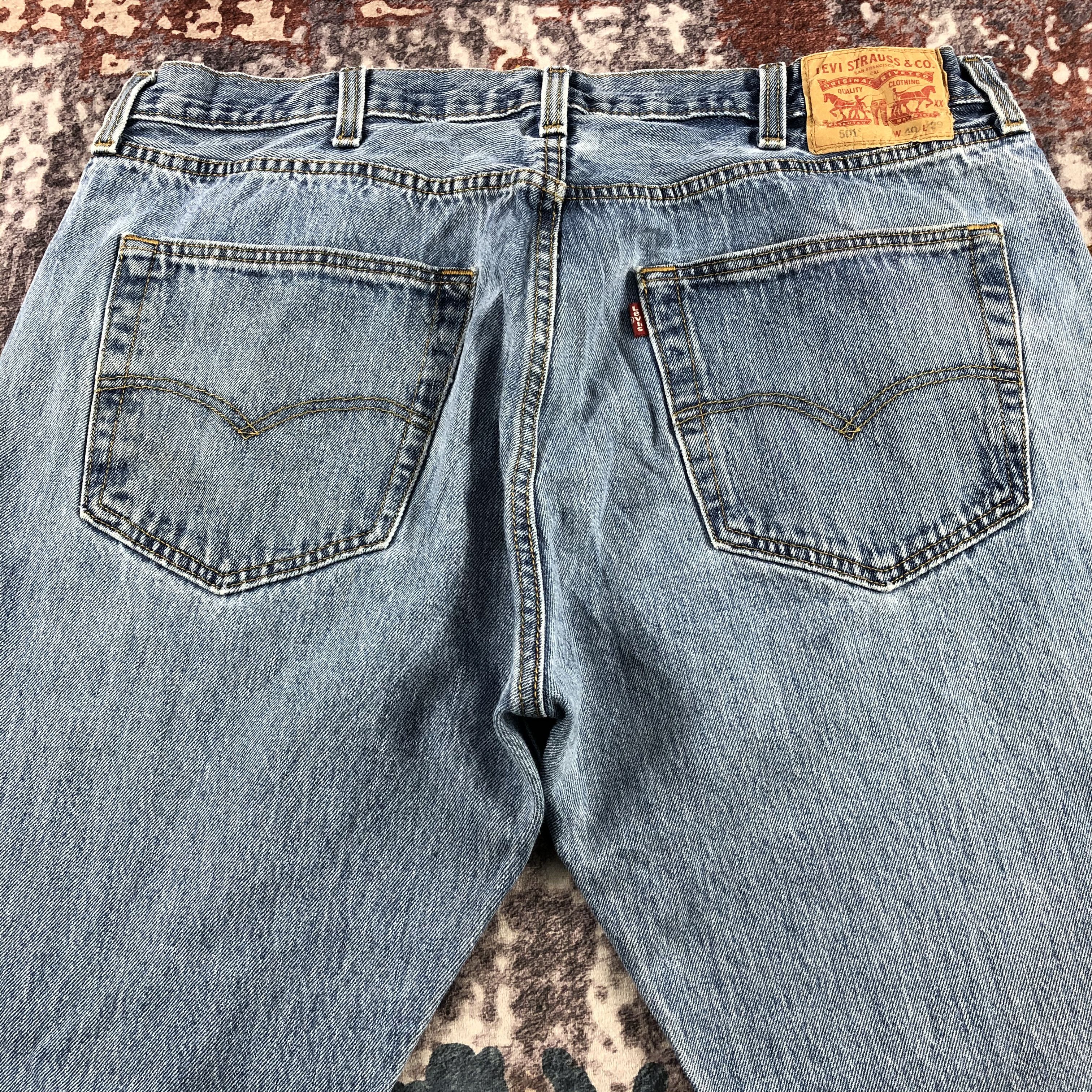 Levi's Vintage Blue Wash Levis 501 Jeans-JM3148 Size US 39 - 5 Thumbnail