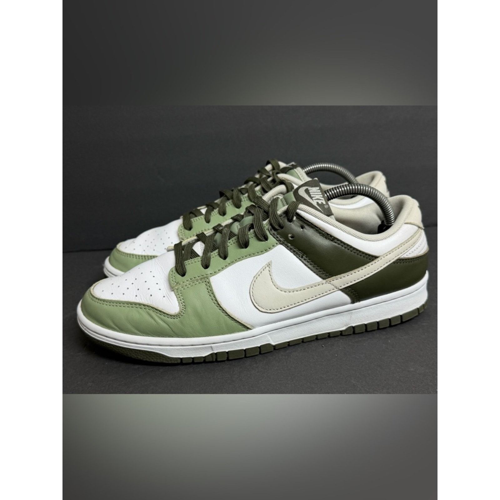 Nike Men’s Size 9.5 Nike Dunk Low Oil Green Cargo Khaki White Size US 9.5 / EU 42-43 - 1 Thumbnail