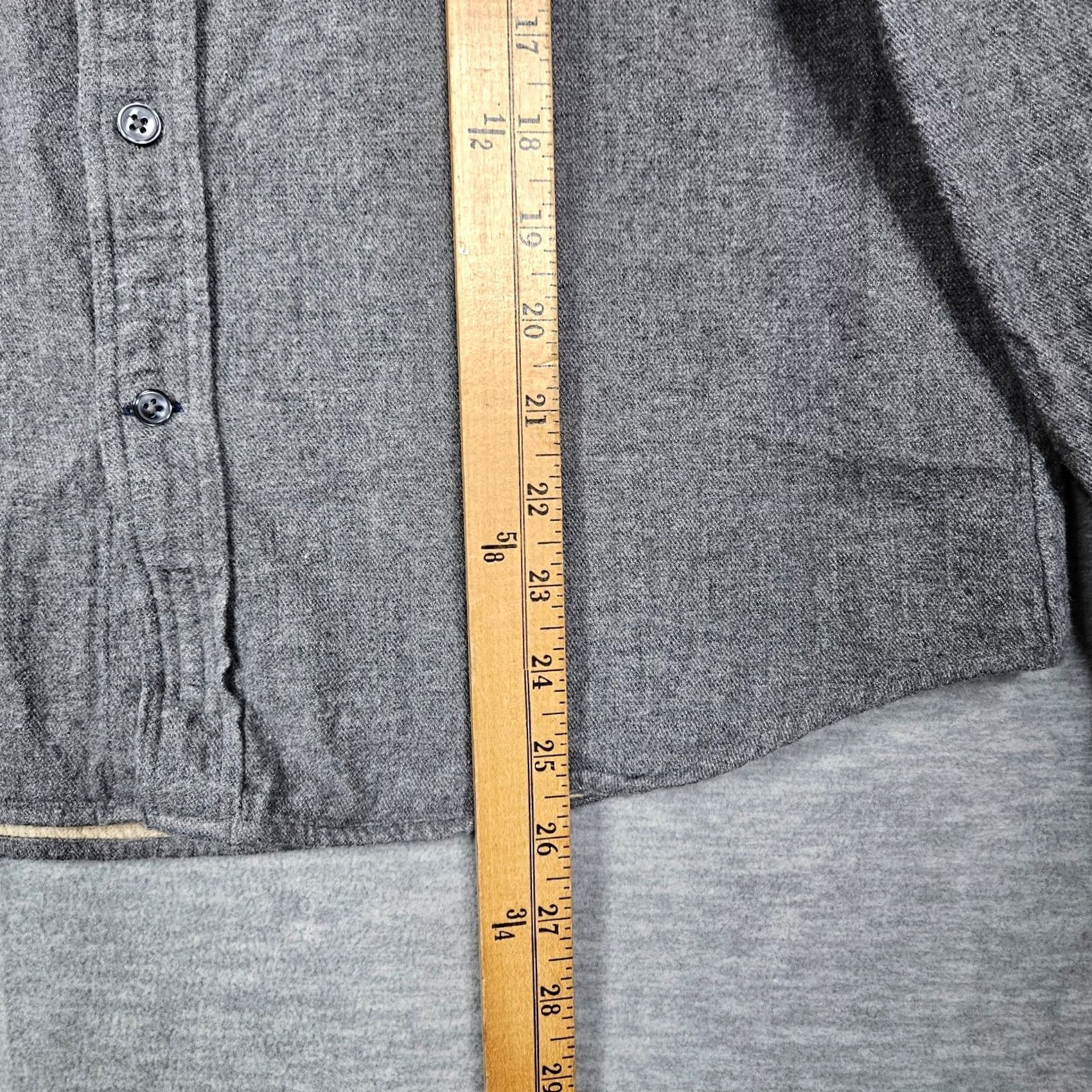 Club Monaco CLUB MONACO Slim Fit Gray Flannel Button-Up Shirt Men's M Size US M / EU 48-50 / 2 - 5 Thumbnail