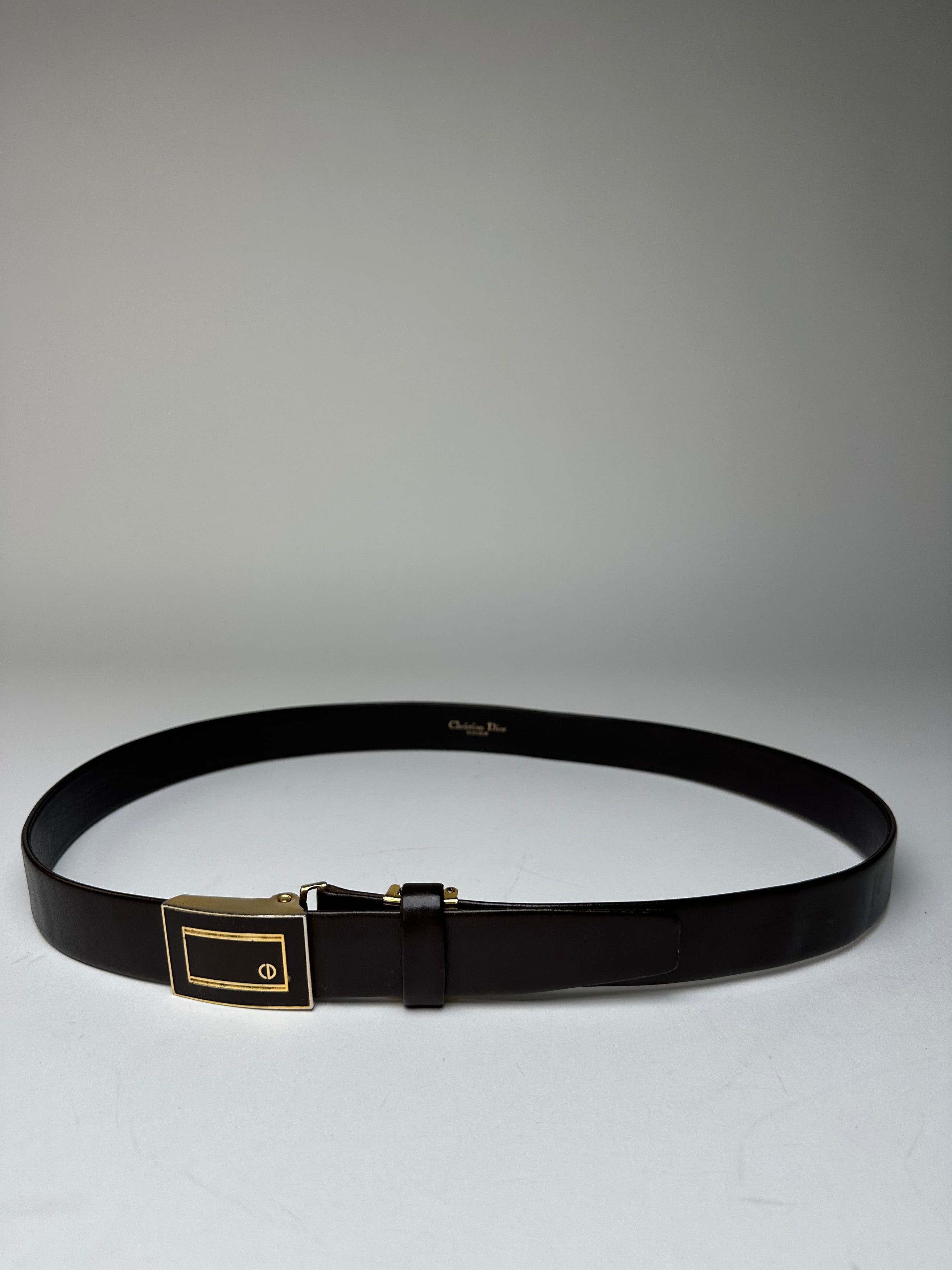 Dior Vintage Leather Belt Brown Size ONE SIZE - 1 Thumbnail