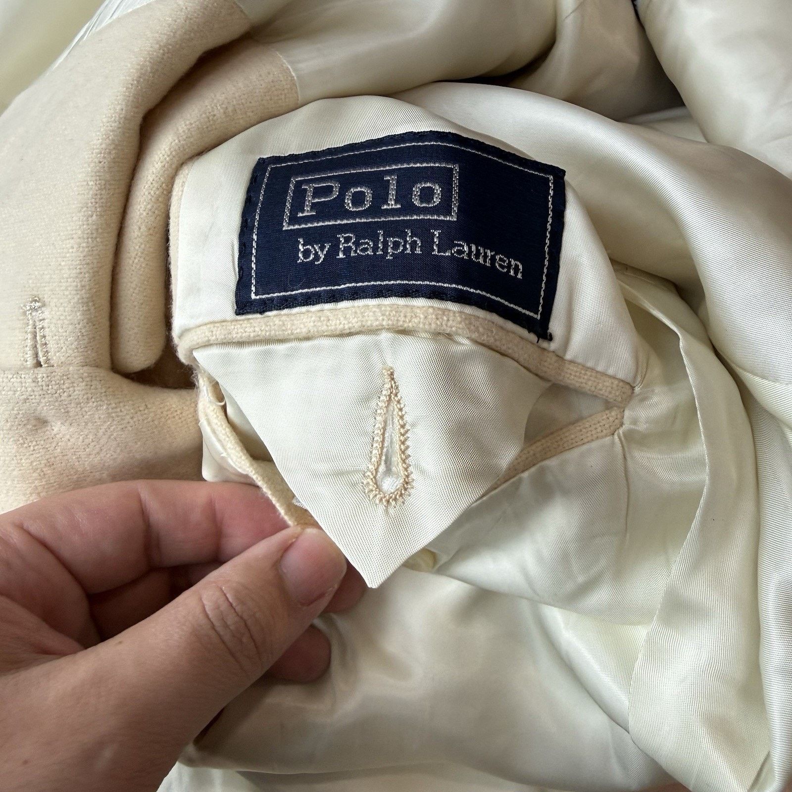 Polo Ralph Lauren × Vintage Vintage Polo Ralph Lauren Cashmere Blazer 40R Minimalist Size 40R - 8 Thumbnail
