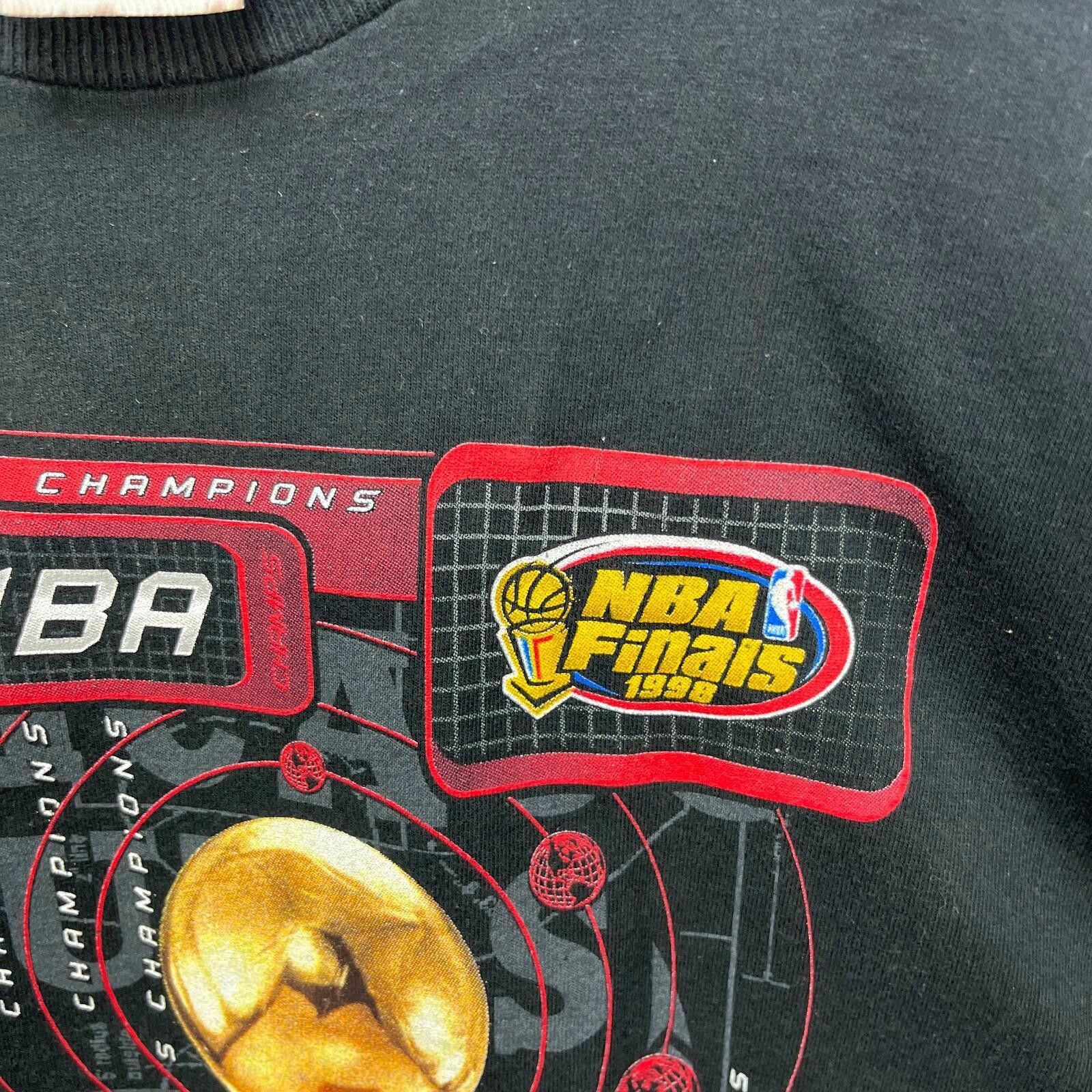 Pro Player Vintage 90s Chicago Bulls NBA Champions Finals 1998 T-Shirt Size ONE SIZE - 5 Thumbnail