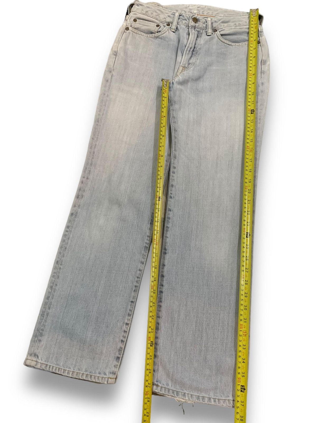 45rpm Vintage Japanese Brand 45rpm Slim Straight Ripped Jeans Size US 27 - 15 Thumbnail