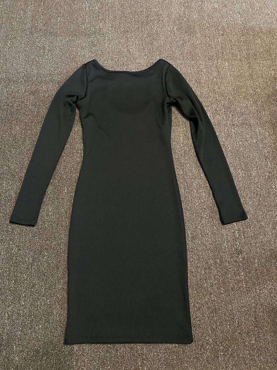 Hugo Boss HUGO Ribbed Long Sleeve Dress Size XS / US 0-2 / IT 36-38 - 3 Thumbnail